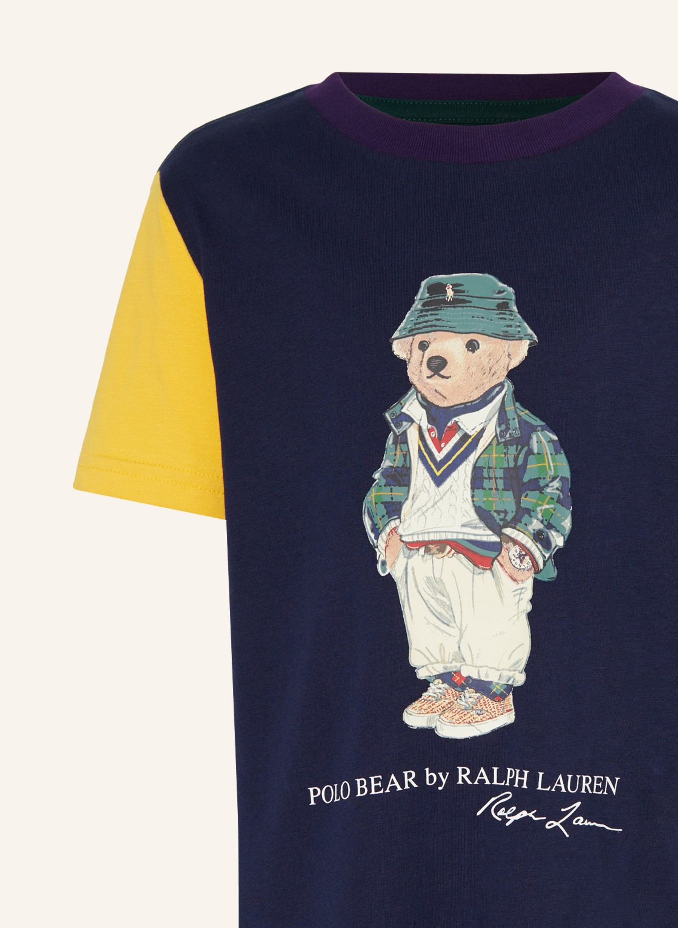 POLO RALPH LAUREN T-Shirt, Farbe: DUNKELBLAU/ GELB/ DUNKELROT (Bild 3)