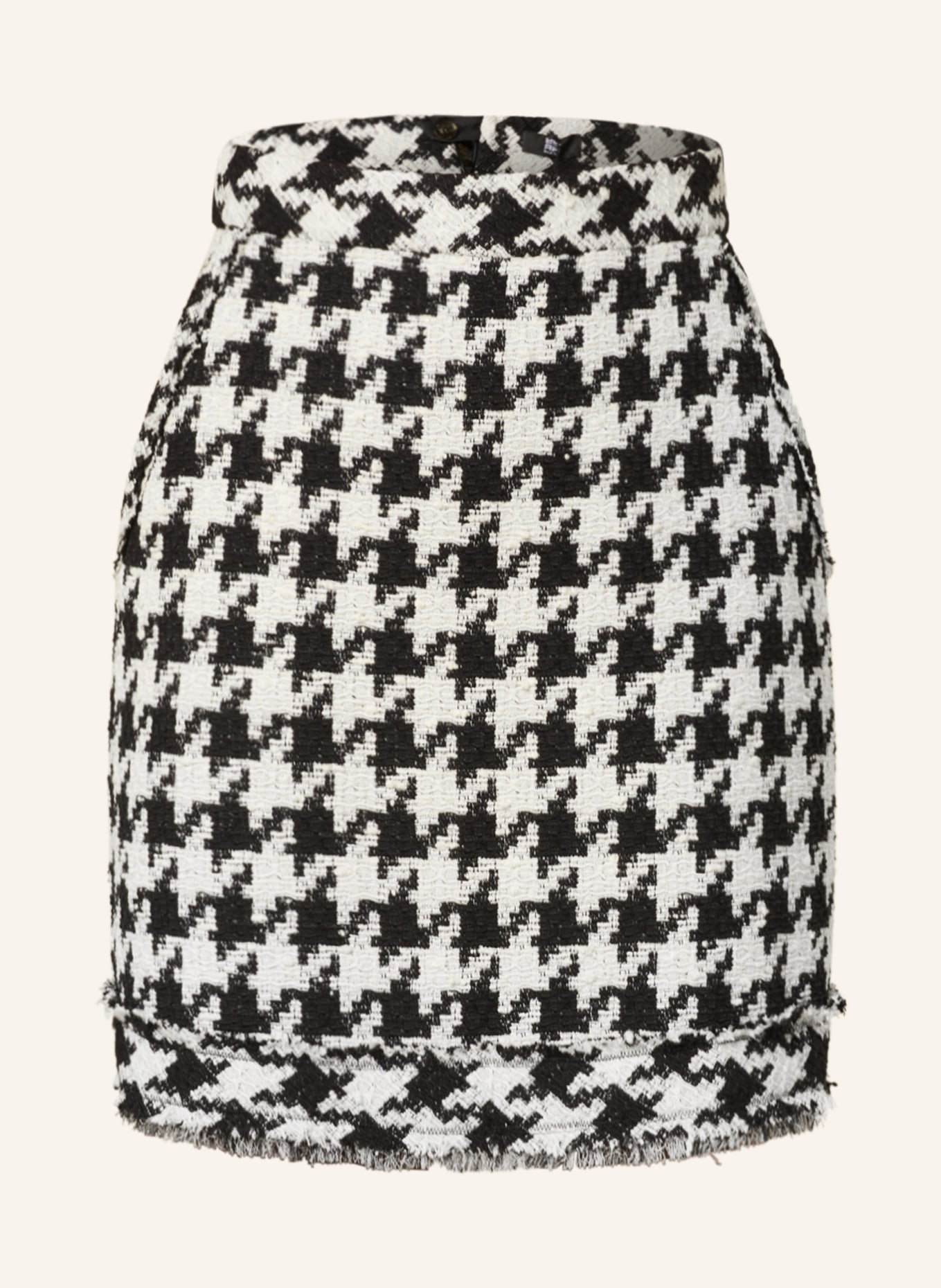 RIANI Tweed skirt, Color: WHITE/ BLACK (Image 1)