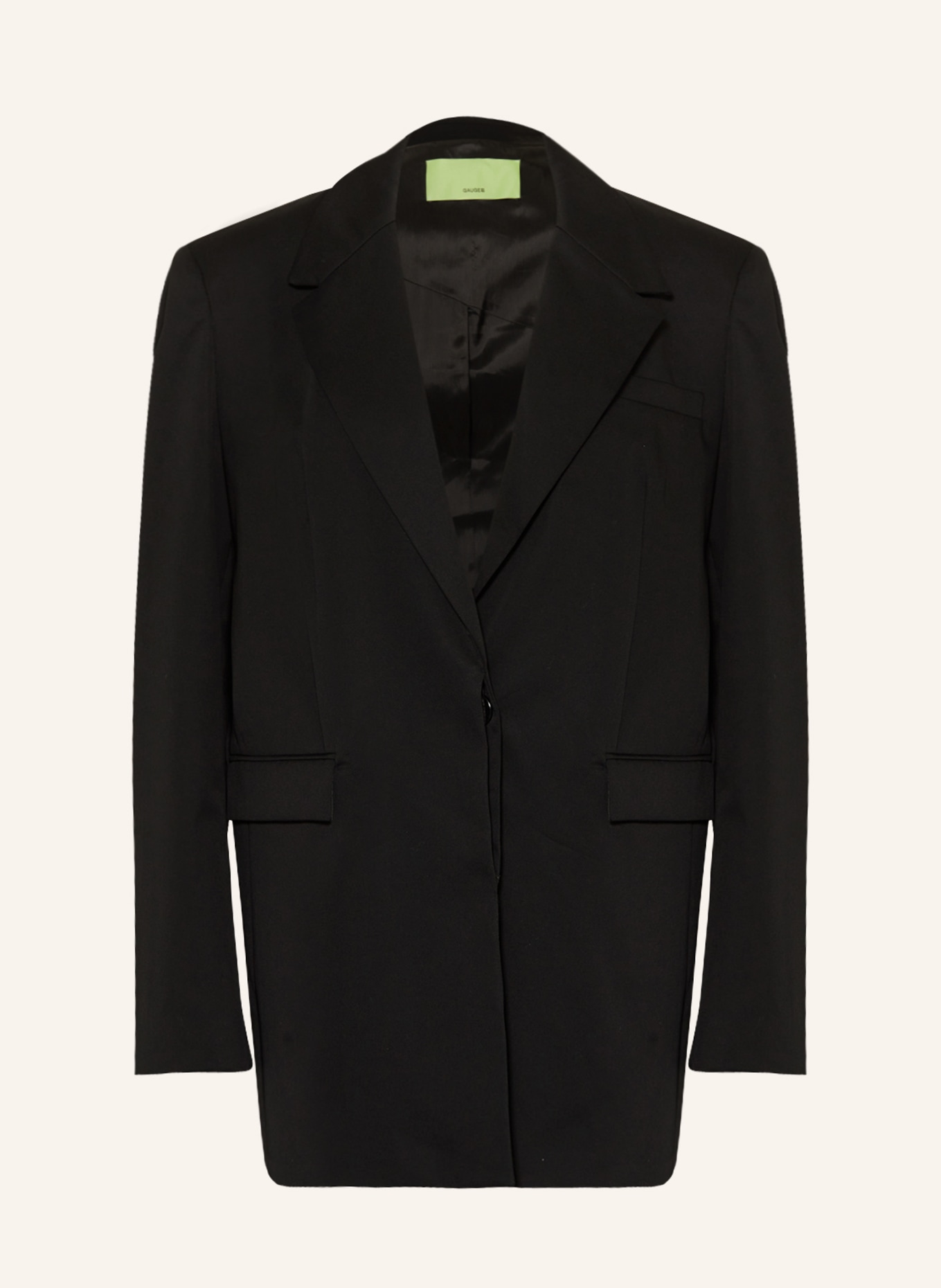 GAUGE81 Long blazer CLARENS, Color: BLACK (Image 1)