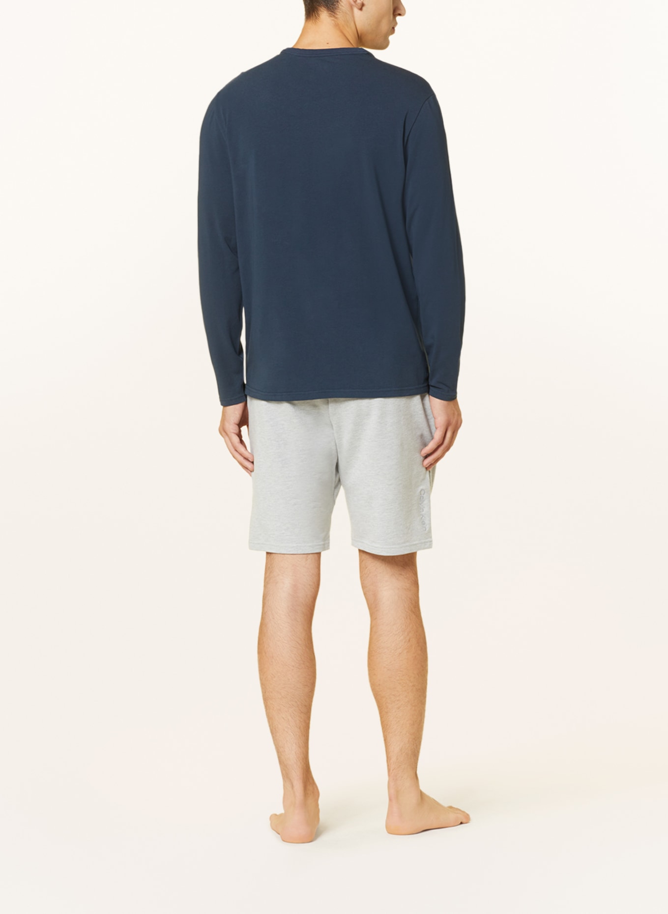 Calvin Klein Pajama shirt COTTON STRETCH, Color: DARK BLUE (Image 3)