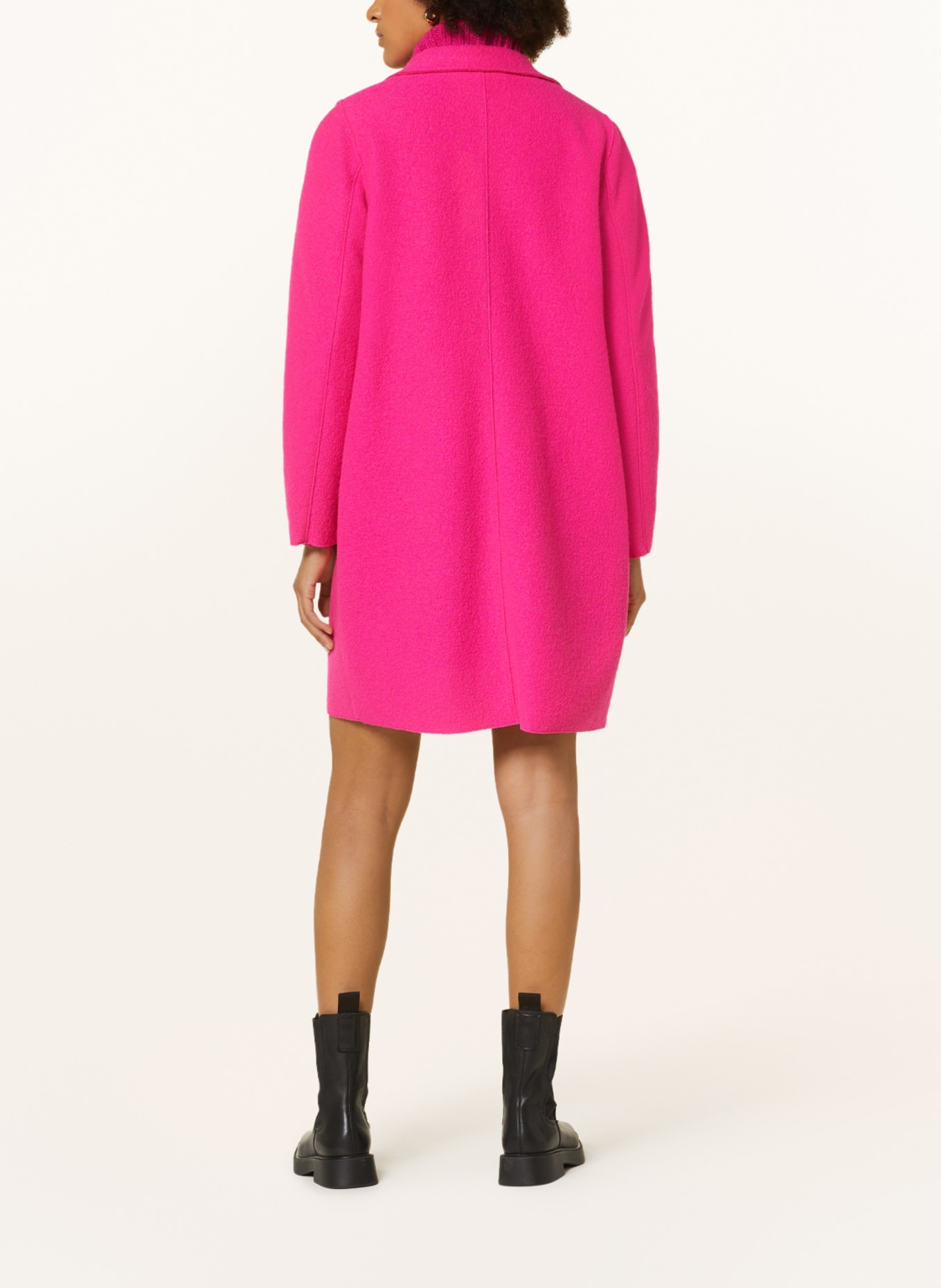 oui Wool coat, Color: PINK (Image 3)