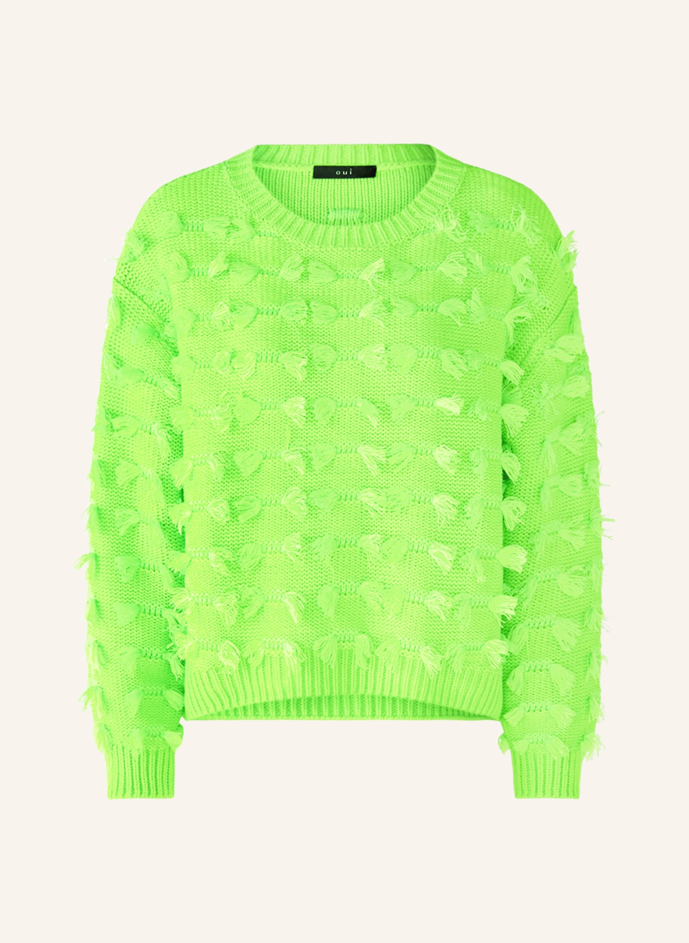 oui Sweater, Color: NEON GREEN (Image 1)