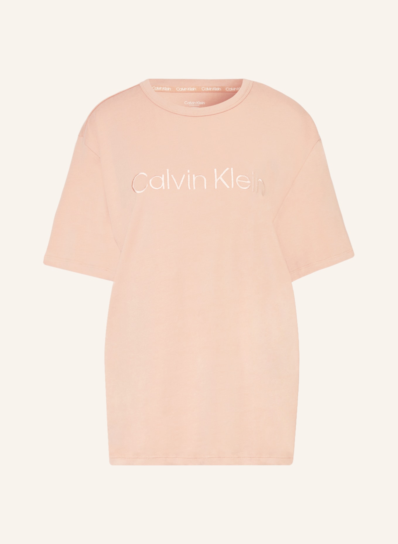 Calvin Klein Pyžamové tričko PURE COTTON, Barva: NUDE (Obrázek 1)