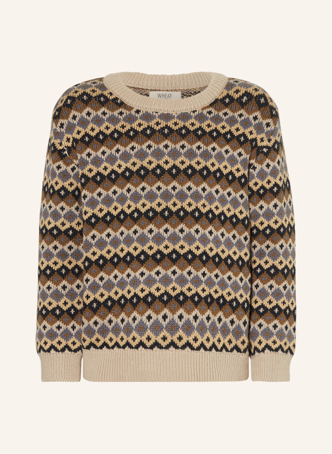 WHEAT Pullover, Farbe: HELLBRAUN/ BRAUN (Bild 1)