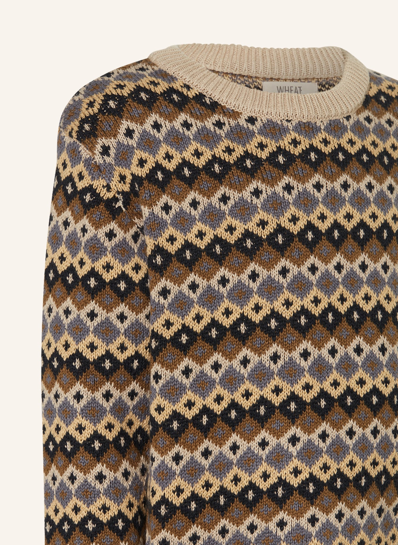 WHEAT Pullover, Farbe: HELLBRAUN/ BRAUN (Bild 3)