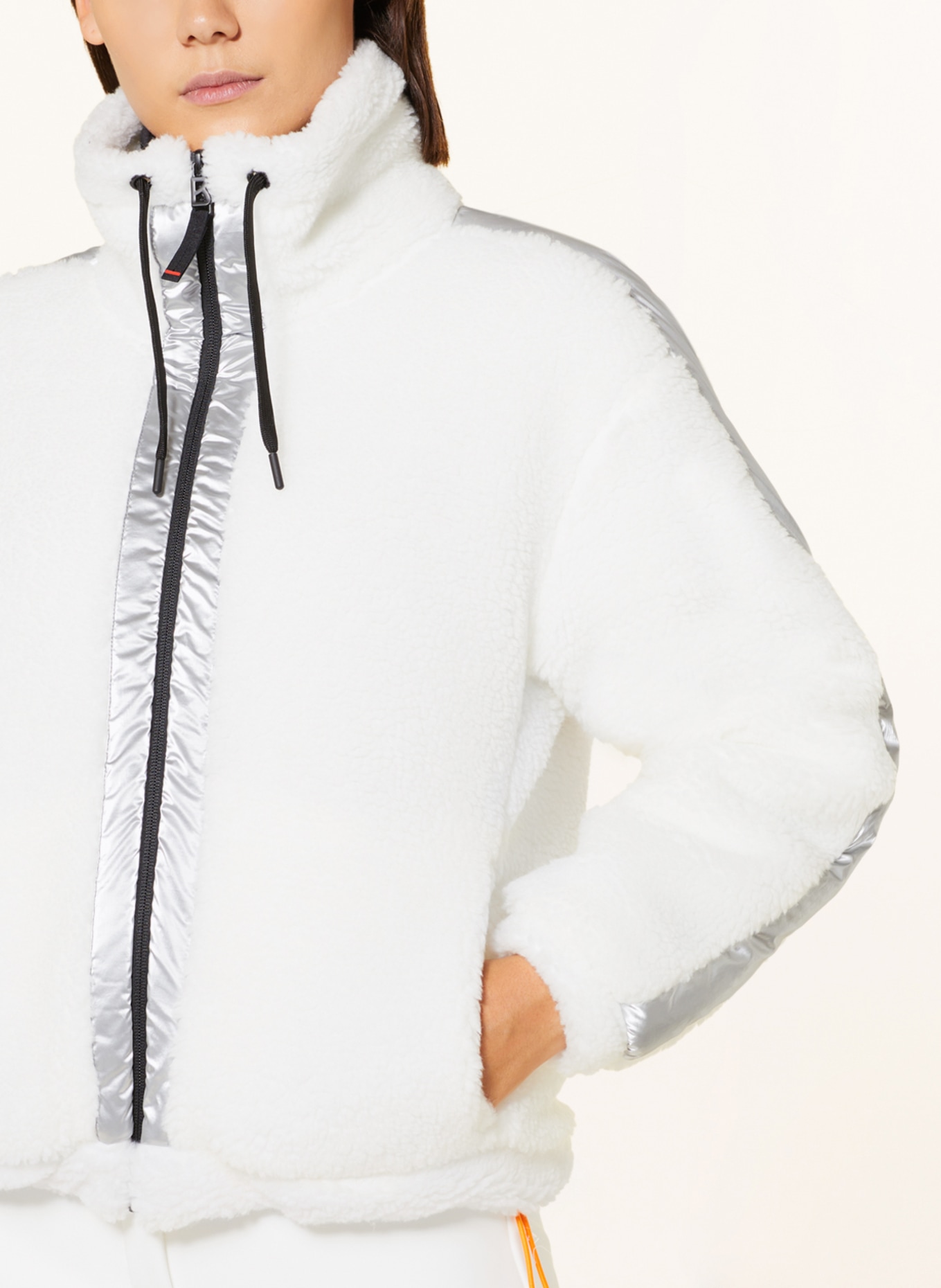 FIRE+ICE Fleece jacket NINETTA, Color: WHITE/ SILVER (Image 4)