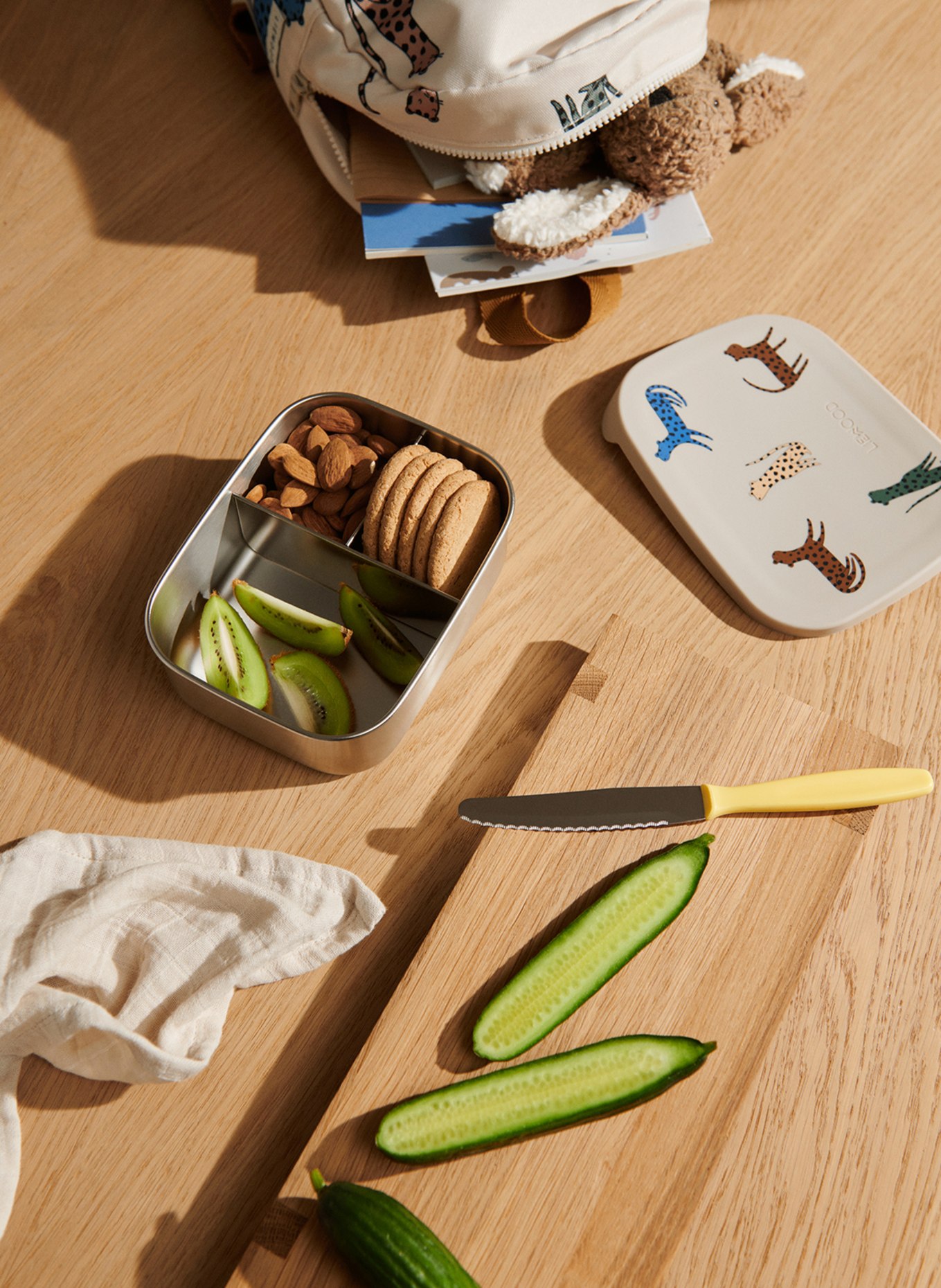 LIEWOOD Lunchbox ARTHUR, Farbe: SILBER/ CREME/ HELLBRAUN (Bild 3)