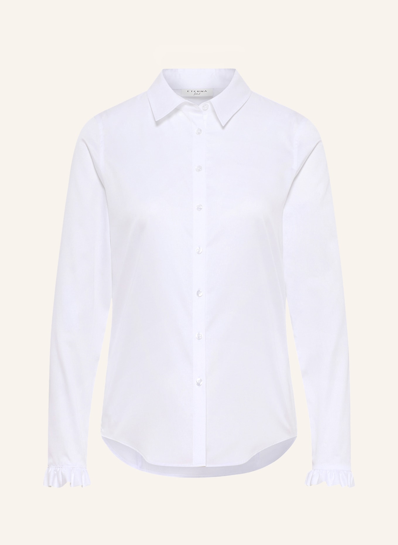 ETERNA Shirt blouse with ruffles, Color: WHITE (Image 1)