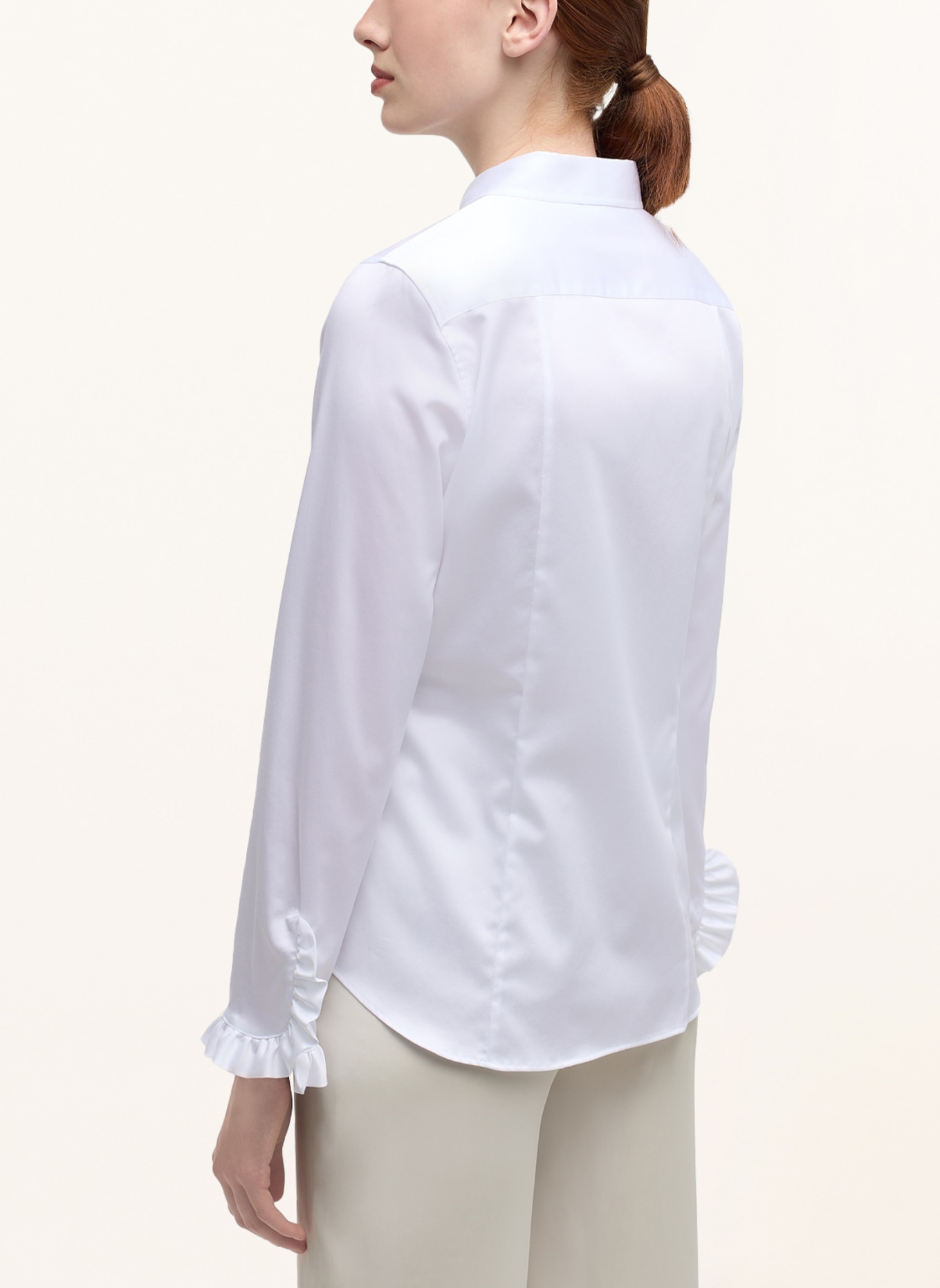 ETERNA Shirt blouse with ruffles, Color: WHITE (Image 3)