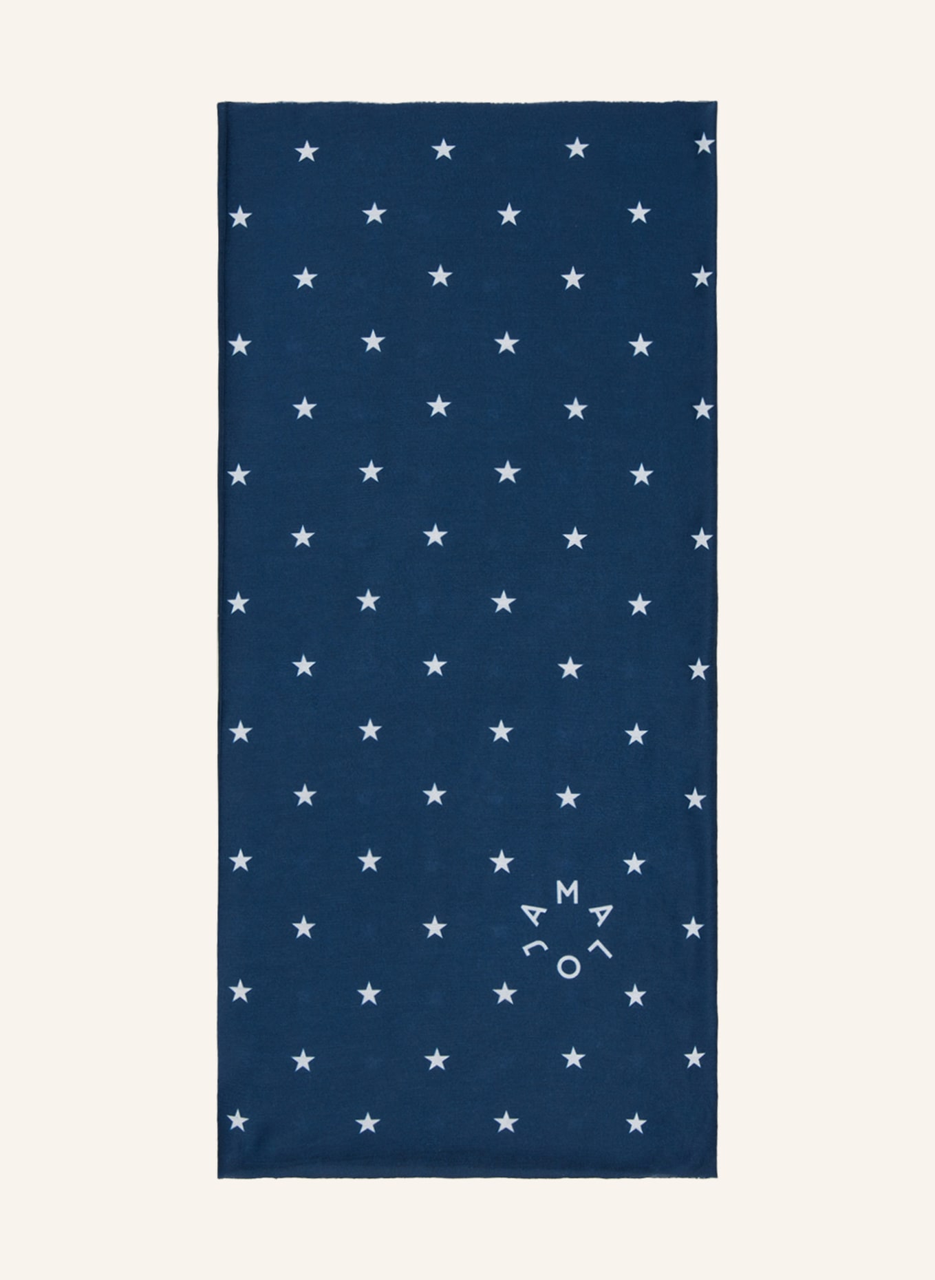 maloja Loop scarf DOVENOM., Color: DARK BLUE/ WHITE (Image 1)