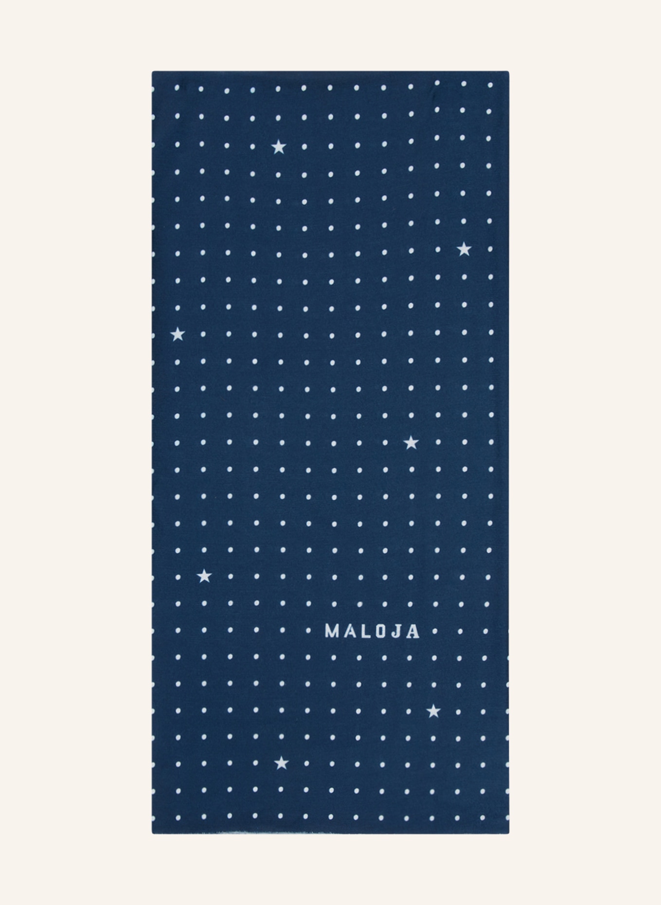 maloja Loop scarf LUPICINOM., Color: BLUE/ WHITE (Image 1)