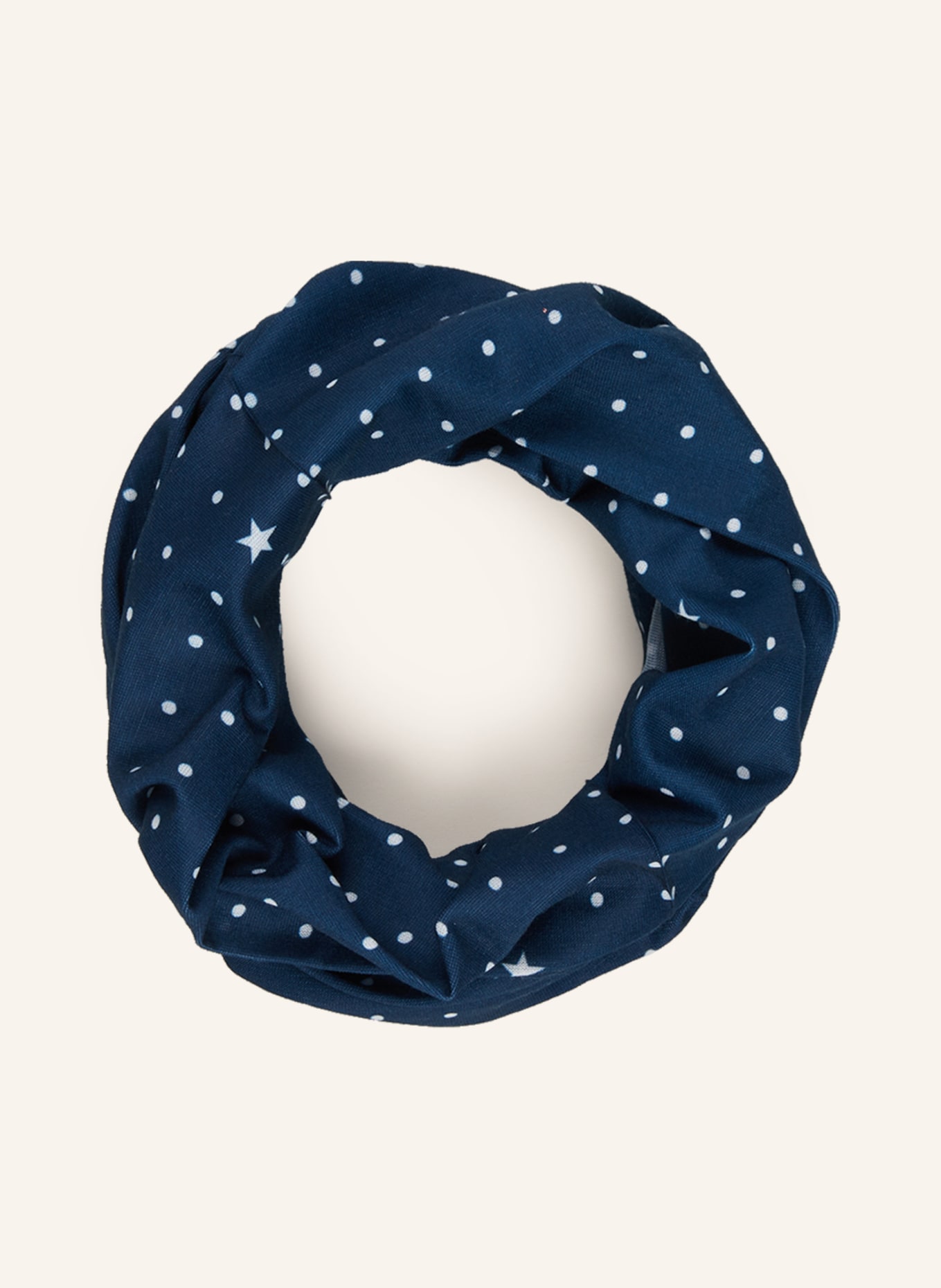 maloja Loop scarf LUPICINOM., Color: BLUE/ WHITE (Image 2)