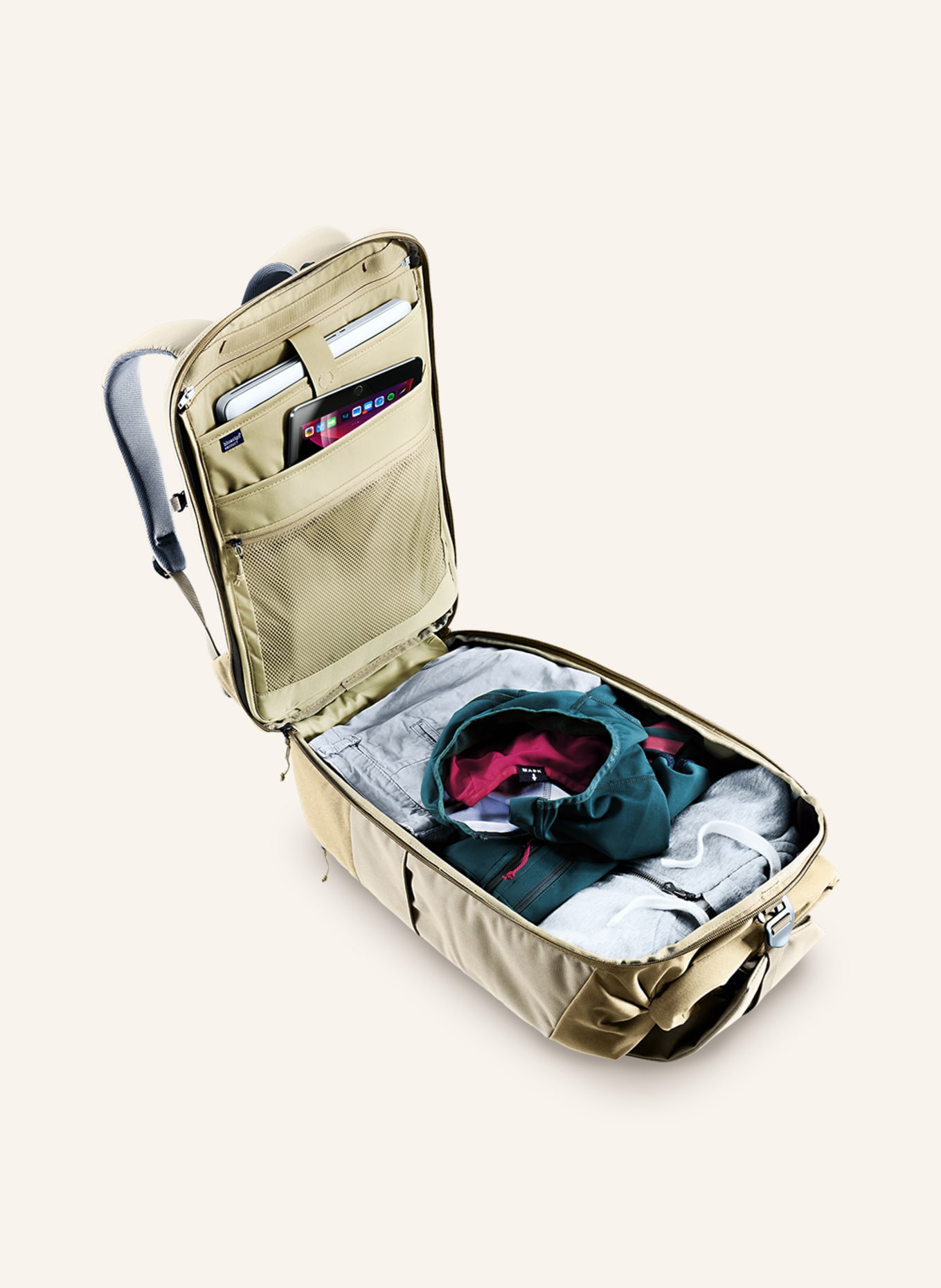 deuter Backpack UTILION 30 l with laptop compartment, Color: LIGHT BROWN (Image 5)