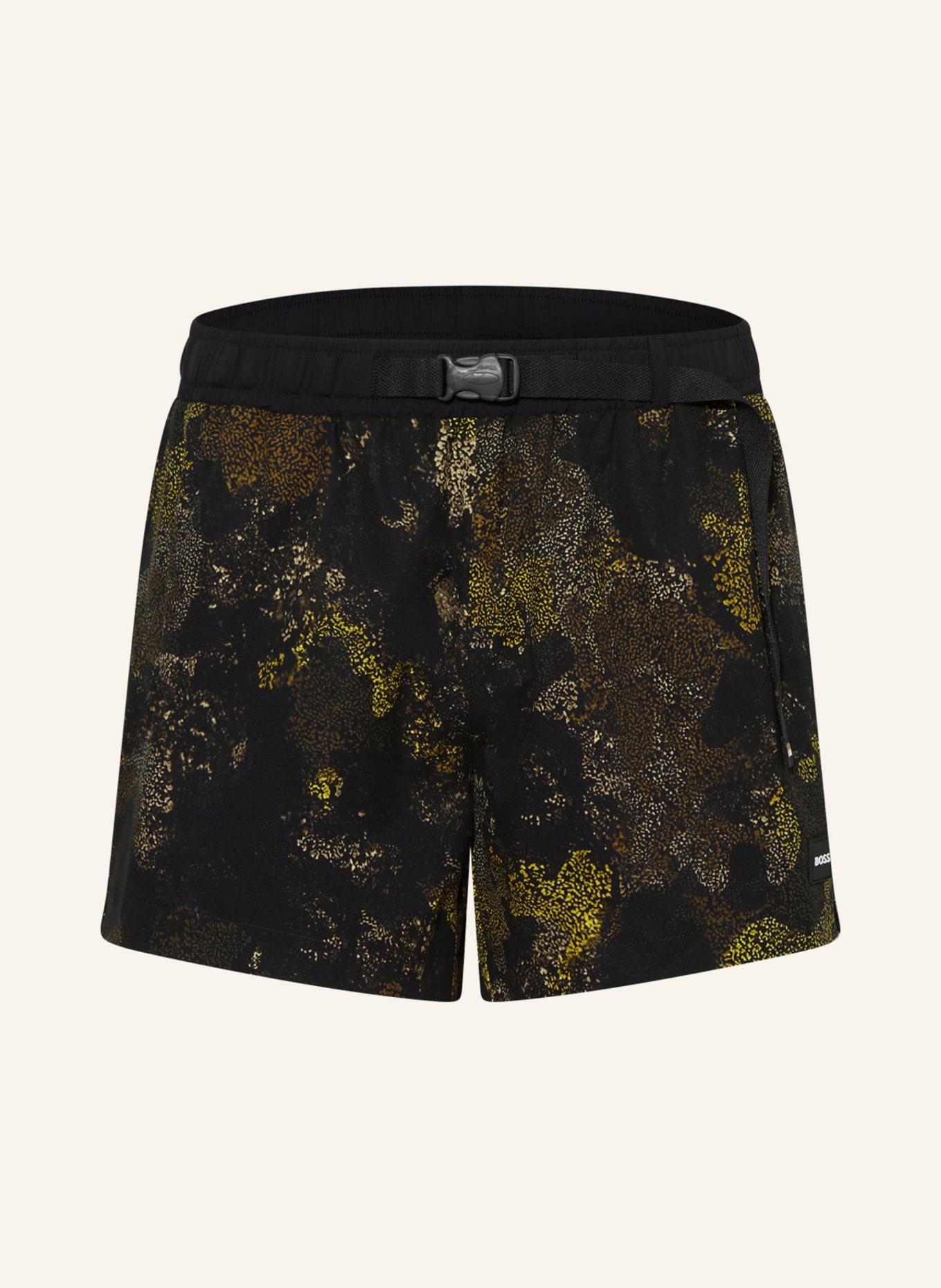 BOSS Swim shorts ROK, Color: BLACK/ DARK YELLOW (Image 1)