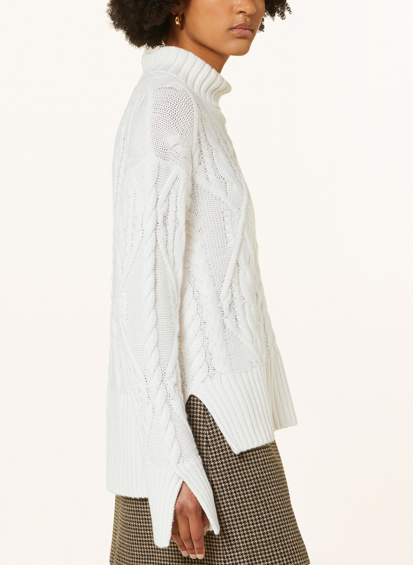 FTC CASHMERE Rollkragenpullover mit Cashmere, Farbe: WEISS (Bild 4)