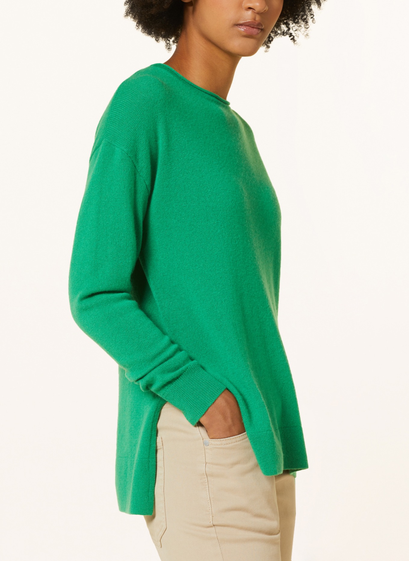 FTC CASHMERE Cashmere-Pullover, Farbe: GRÜN (Bild 4)