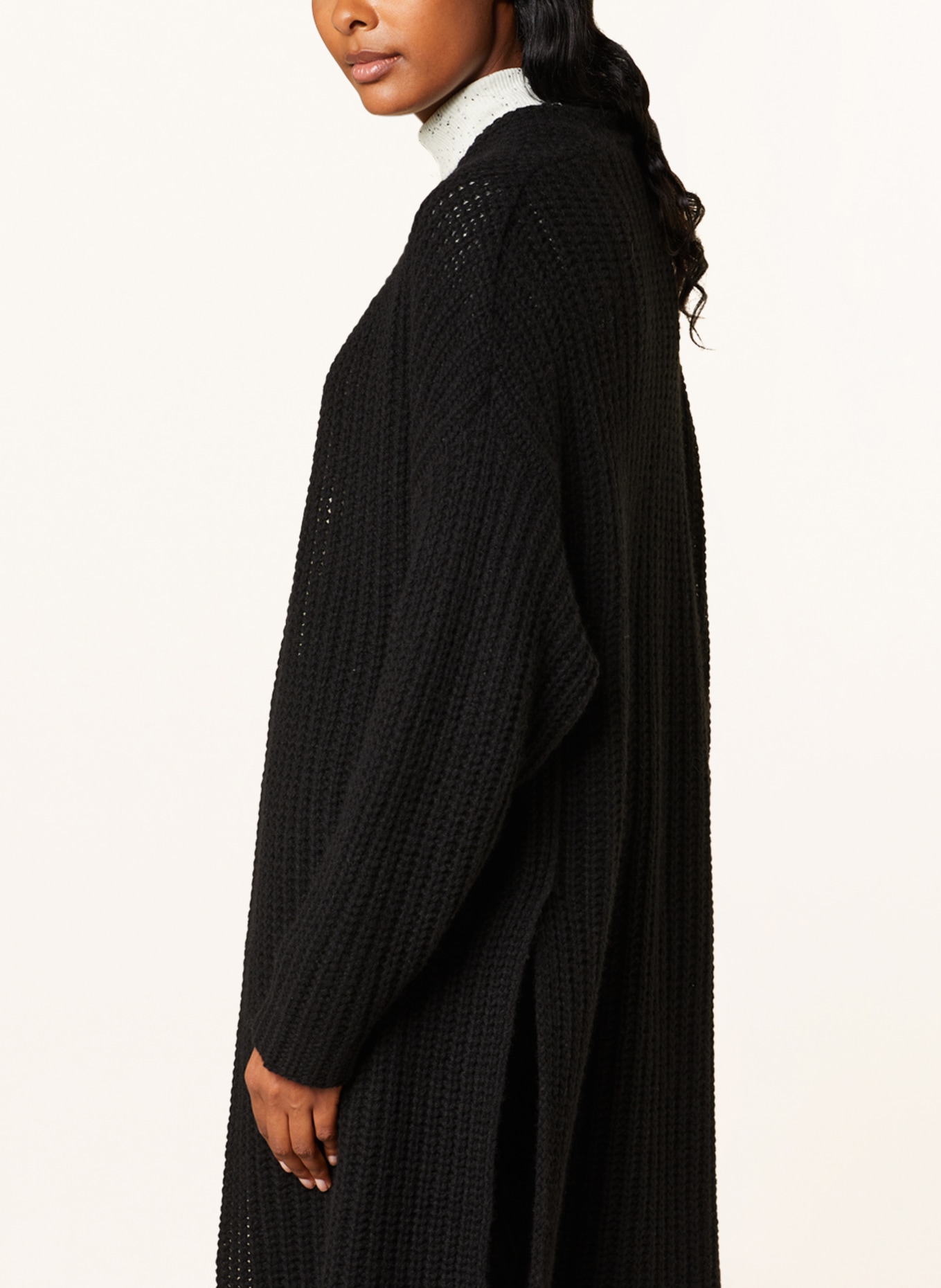 FTC CASHMERE Knit cardigan made of cashmere, Color: BLACK (Image 4)