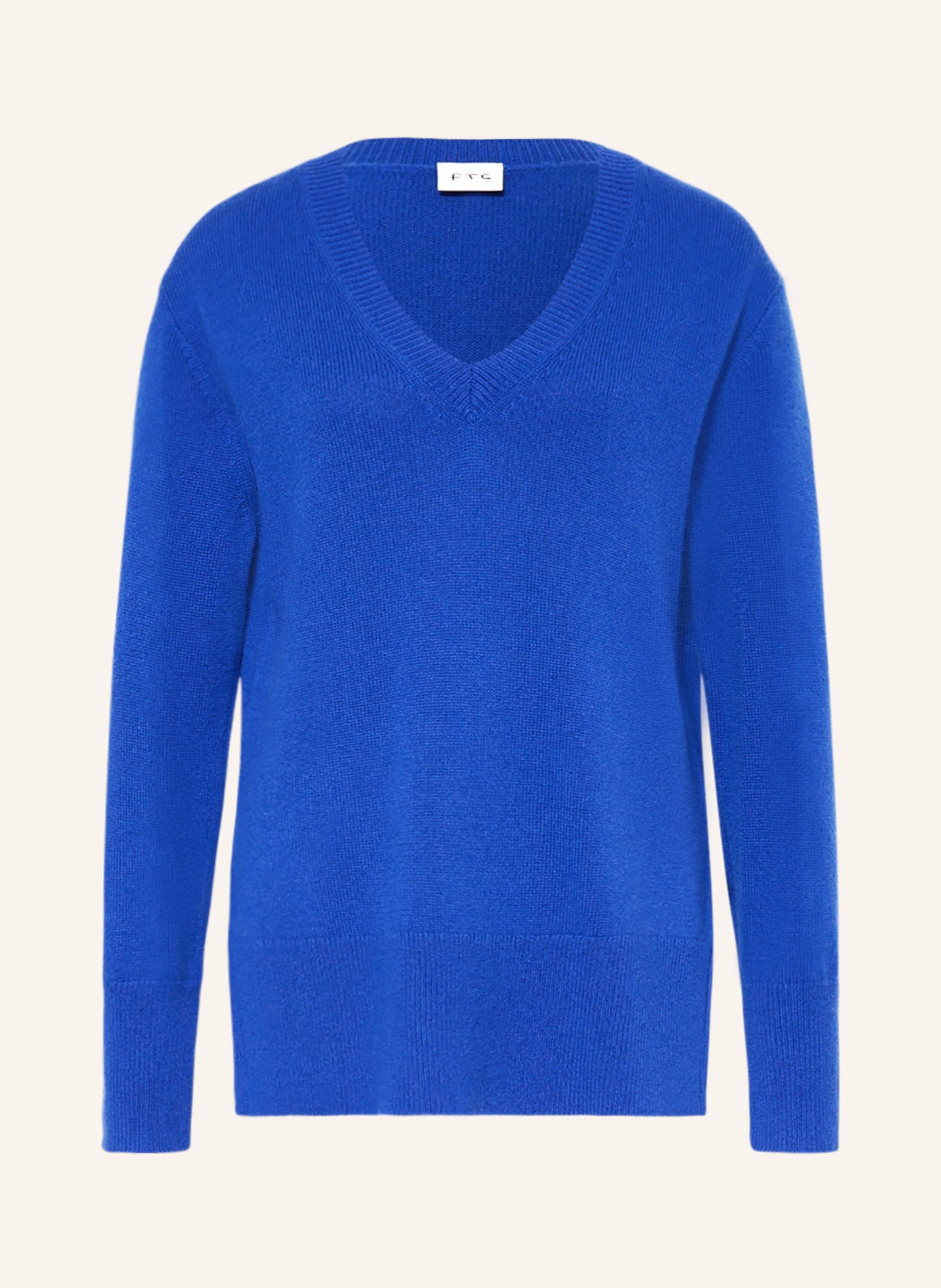 FTC CASHMERE Cashmere-Pullover, Farbe: BLAU (Bild 1)