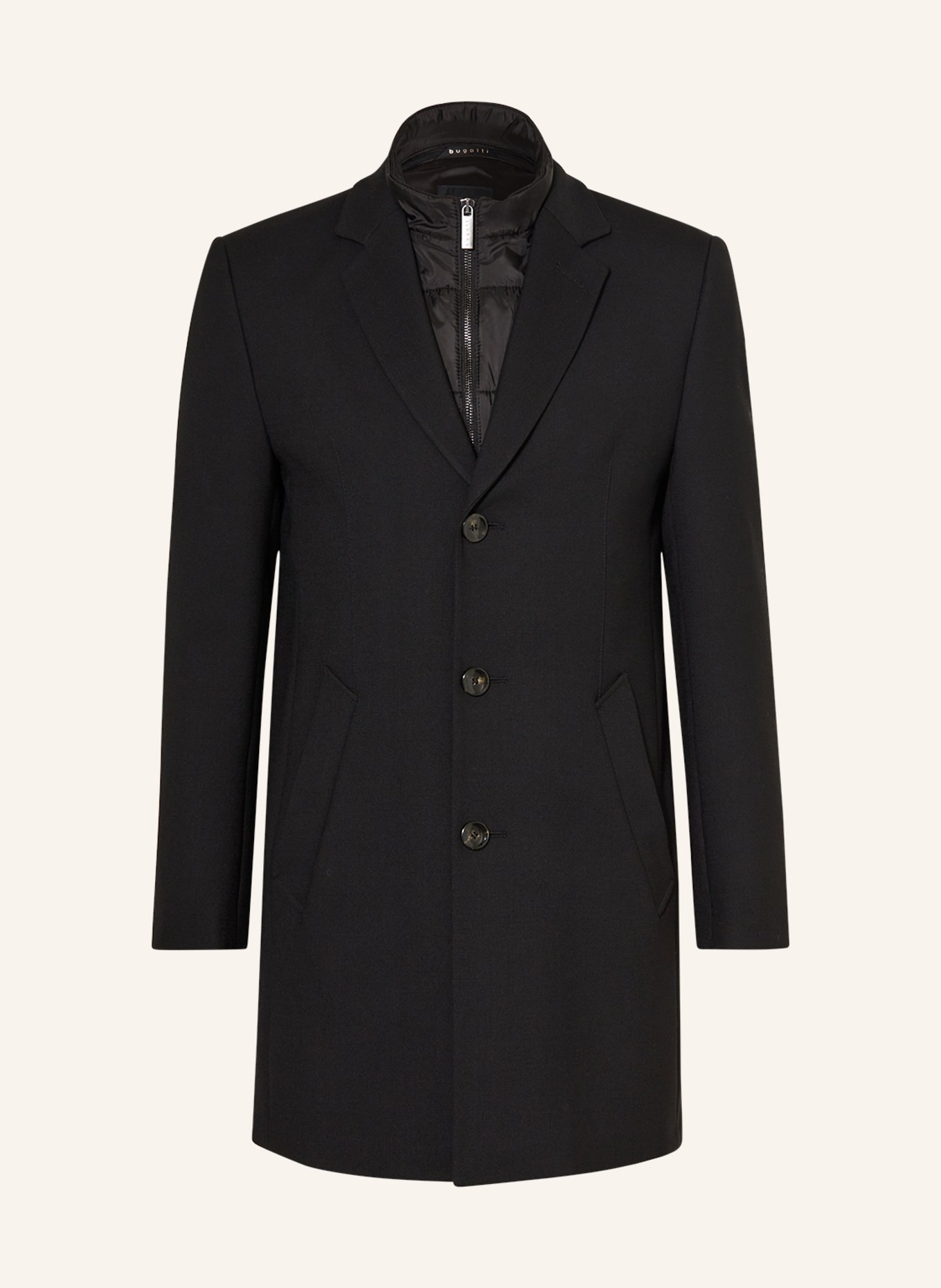 Mantel abnehmbarer in 290 schwarz mit bugatti Blende