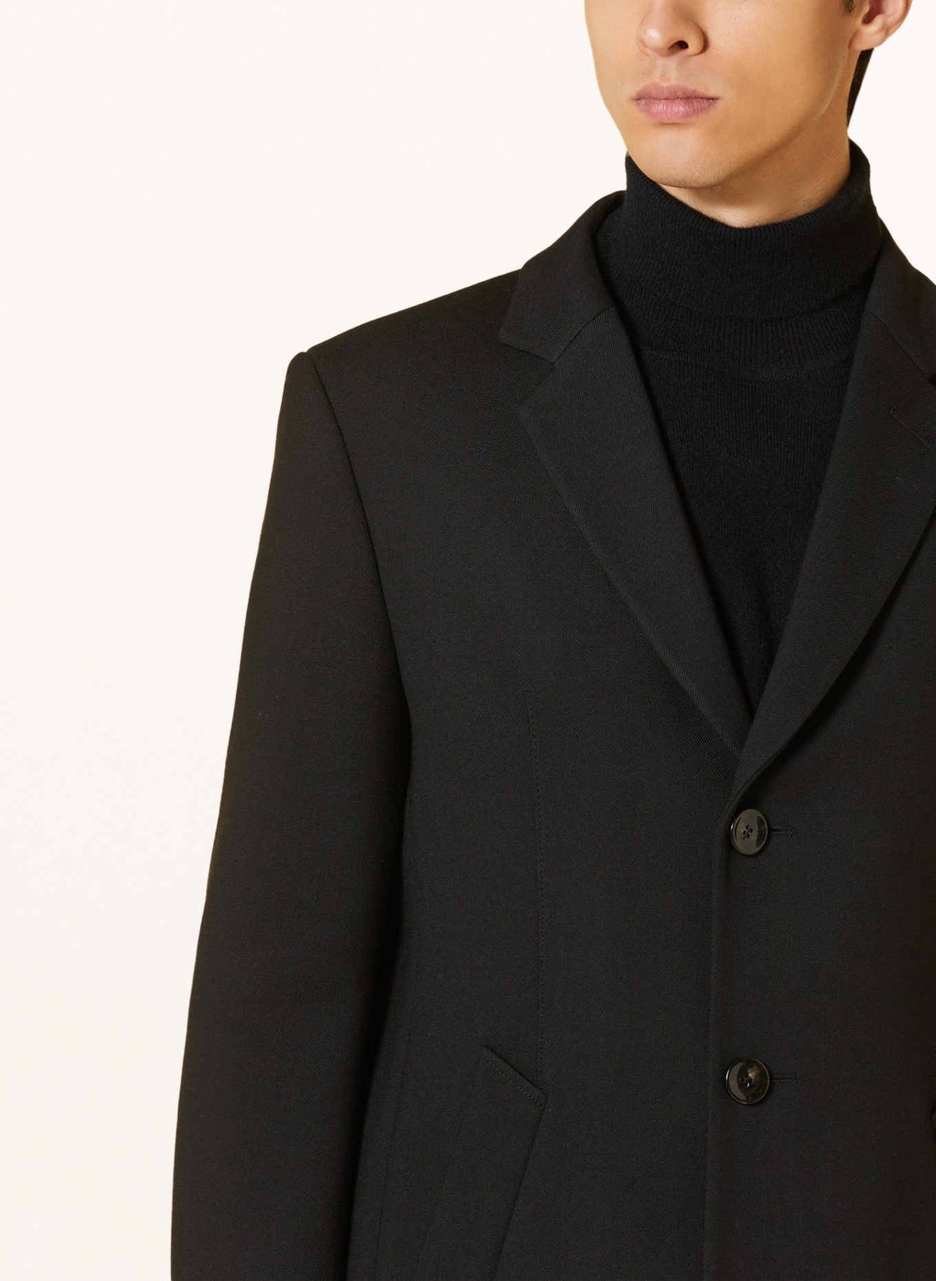 bugatti Mantel mit abnehmbarer Blende in 290 schwarz