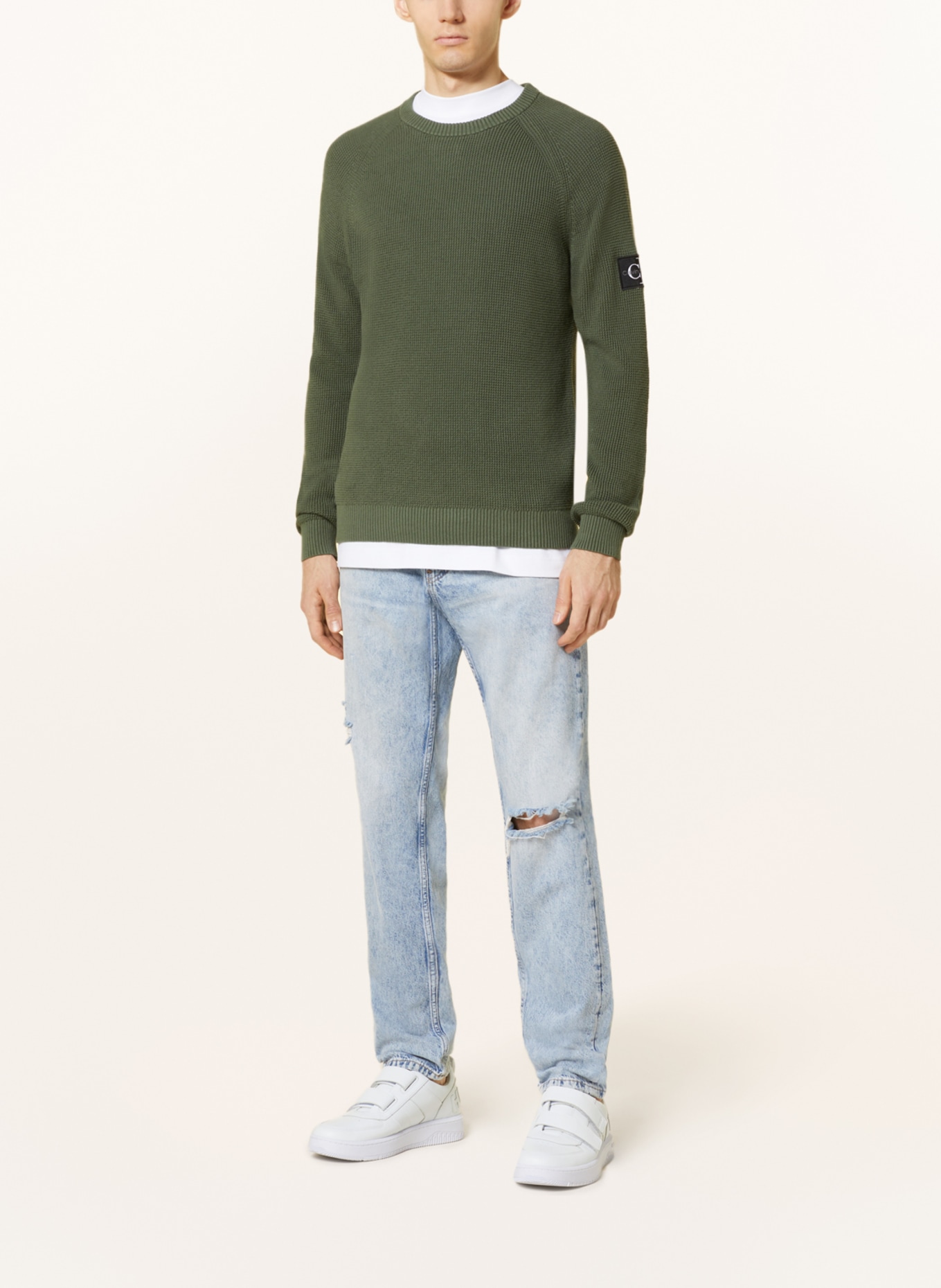 Calvin Klein Jeans Pullover, Farbe: OLIV (Bild 2)