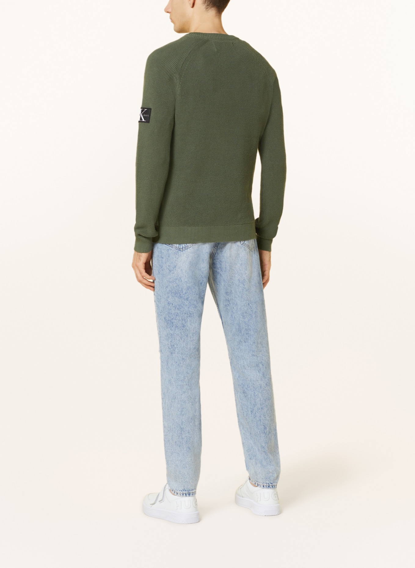 Calvin Klein Jeans Sweter, Kolor: OLIWKOWY (Obrazek 3)