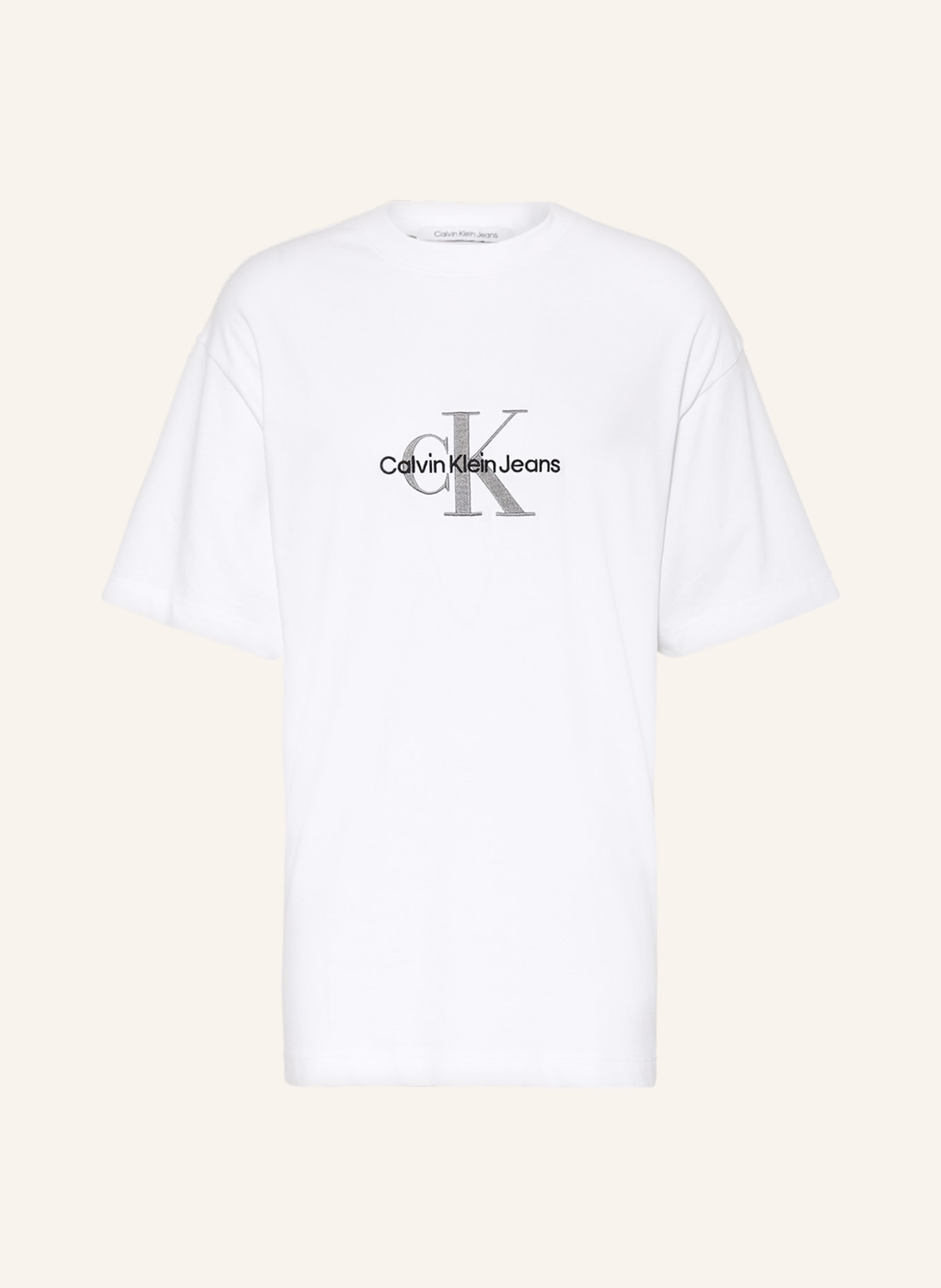 Calvin Klein Jeans T-shirt, Kolor: BIAŁY/ CZARNY/ SZARY (Obrazek 1)