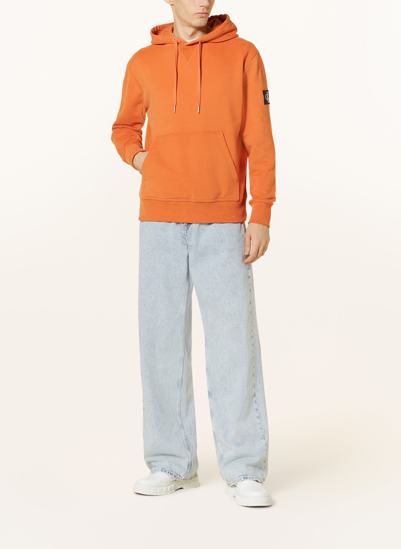 Calvin Klein Jeans Hoodie, Color: ORANGE (Image 2)