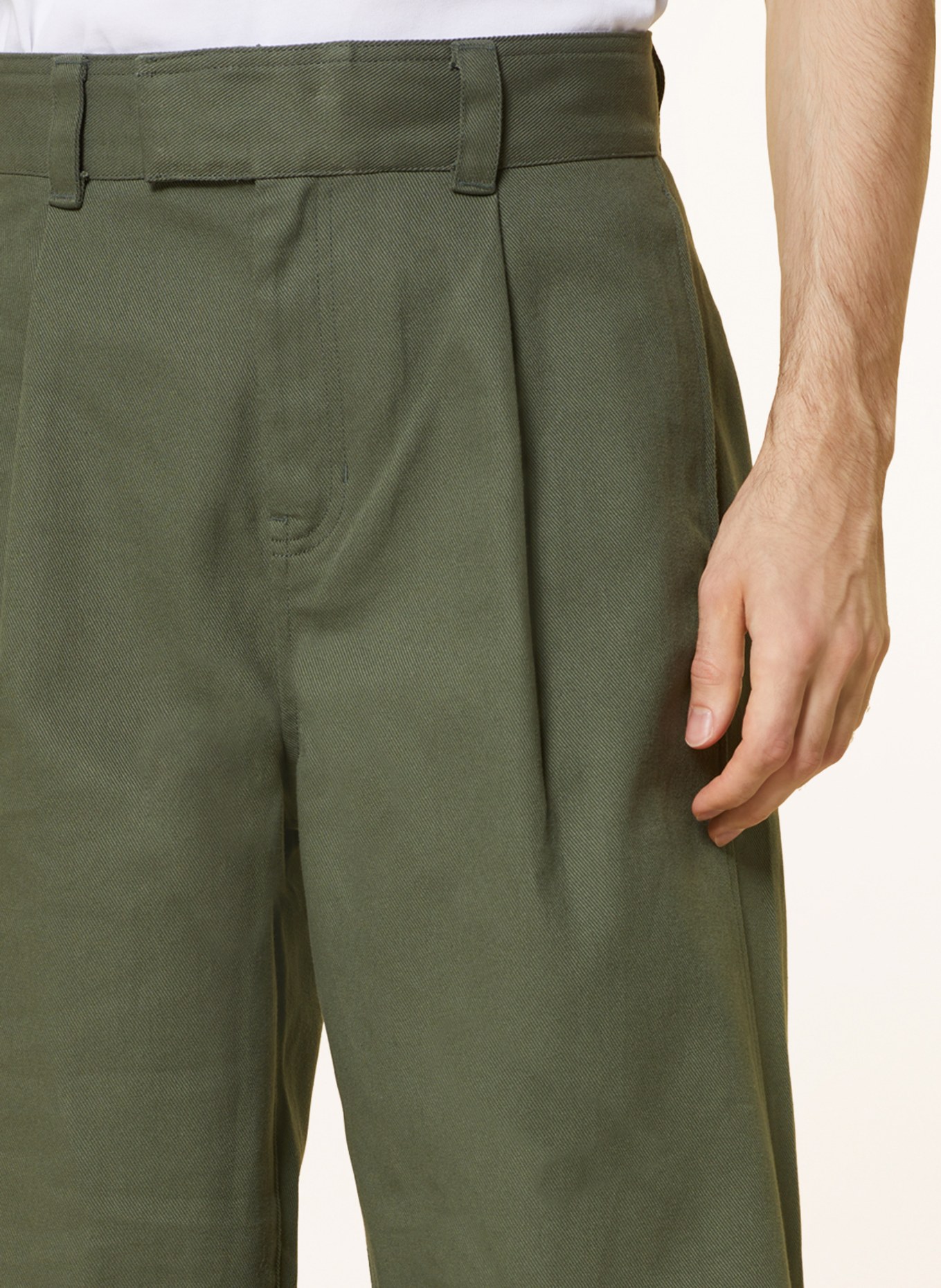 Calvin Klein Jeans Trousers regular fit, Color: OLIVE (Image 6)