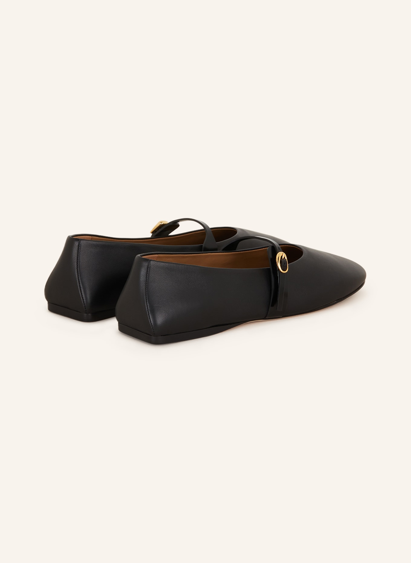 JACQUEMUS Ballet flats LES BALLERINES RONDES in black