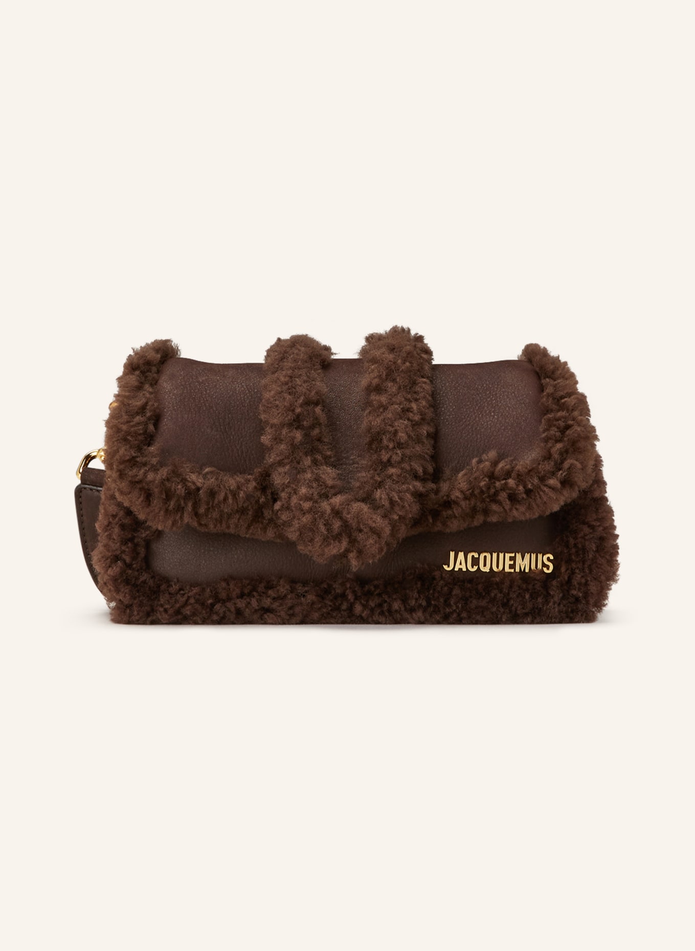 JACQUEMUS Shoulder bag LE PETIT BAMBIMOU DOUX, Color: DARK BROWN (Image 1)