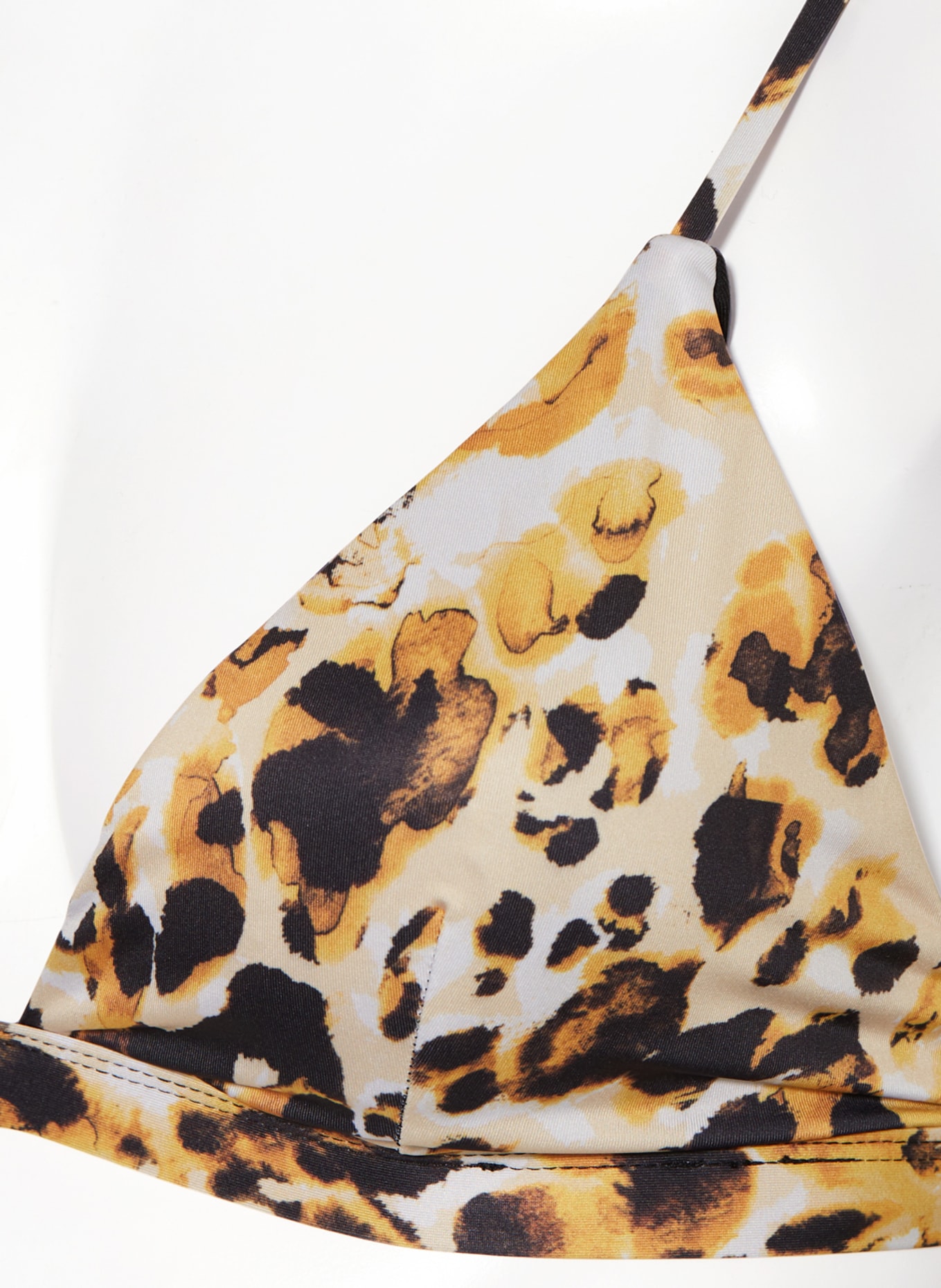 HUGO Bralette bikini top CAMO, Color: YELLOW/ LIGHT YELLOW/ BLACK (Image 4)