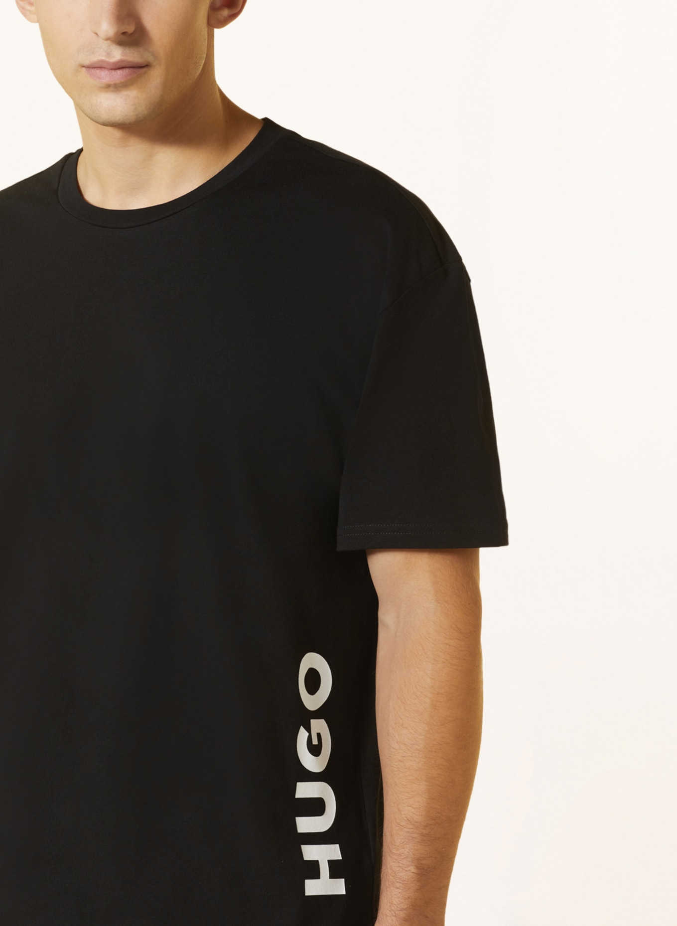 HUGO T-shirt RELAXED, Color: BLACK (Image 4)