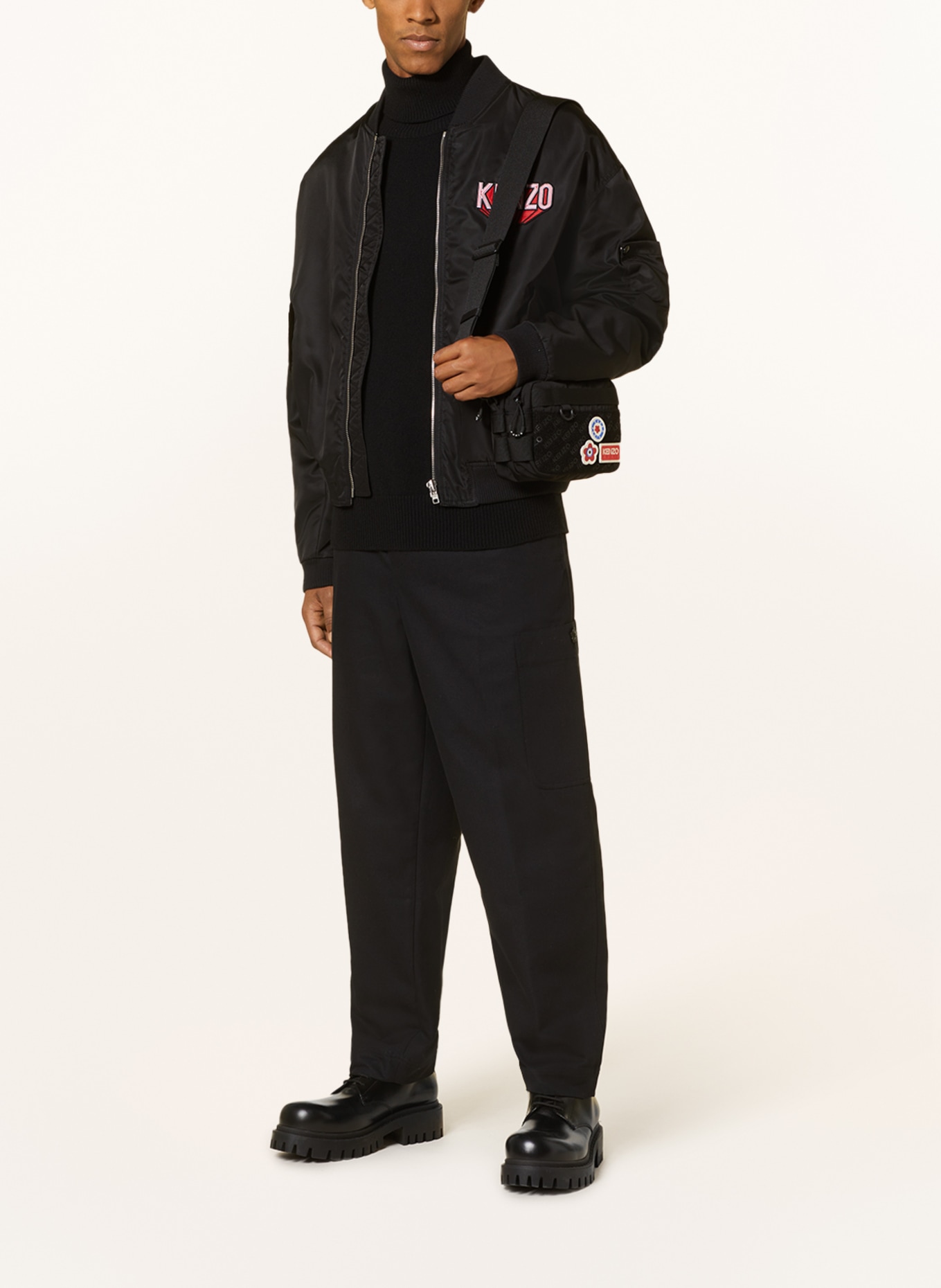 KENZO Bomber jacket, Color: BLACK (Image 3)