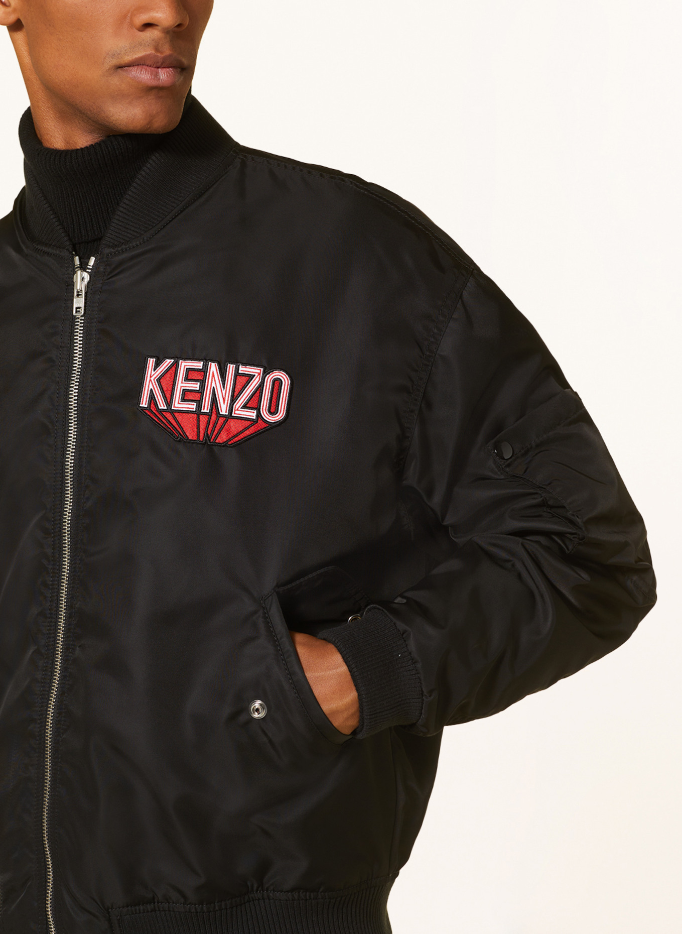 KENZO Bomber jacket, Color: BLACK (Image 4)
