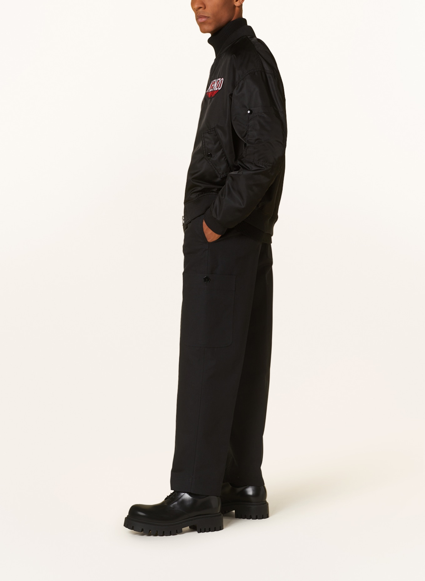 KENZO Cargo pants regular fit, Color: BLACK (Image 4)