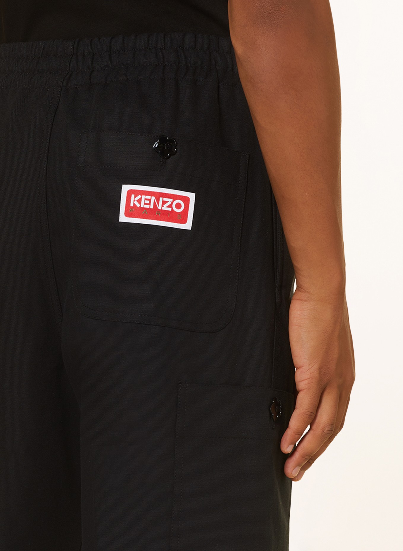 KENZO Cargo pants regular fit, Color: BLACK (Image 5)