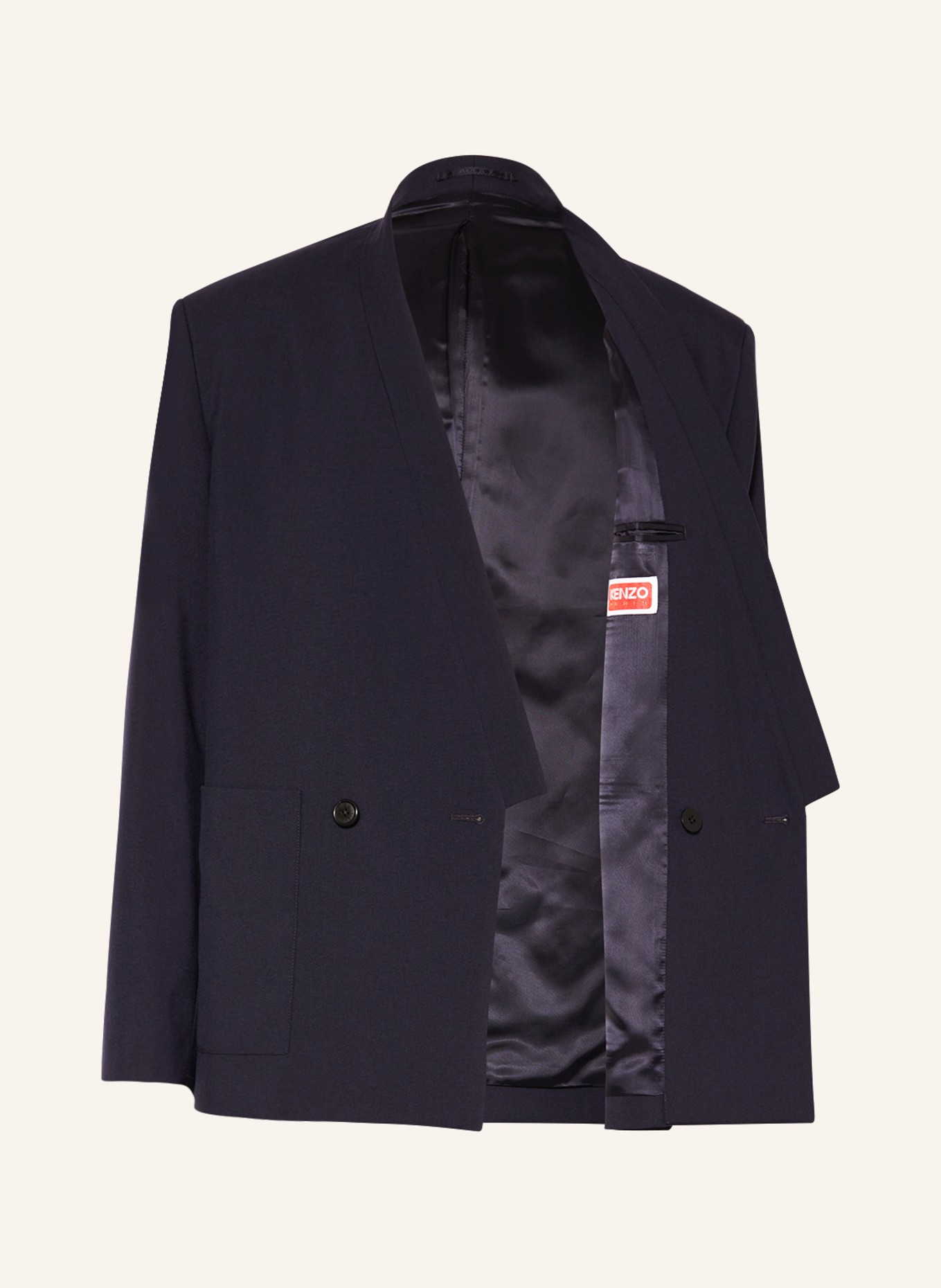 KENZO Tailored jacket slim fit, Color: DARK BLUE (Image 4)