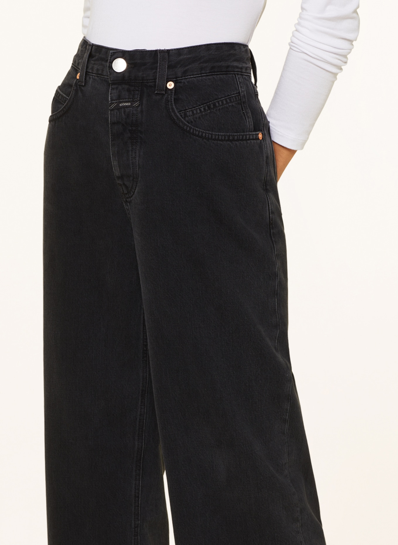 CLOSED Flared jeans NIKKA, Color: DGY DARK GREY (Image 5)
