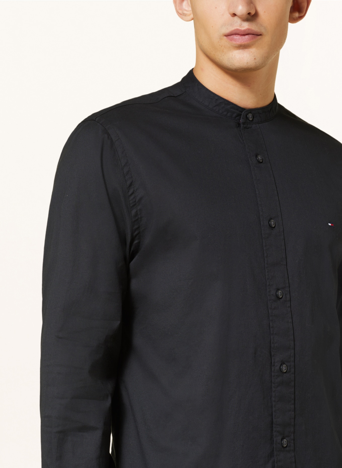 TOMMY HILFIGER Shirt regular fit, Color: BLACK (Image 4)