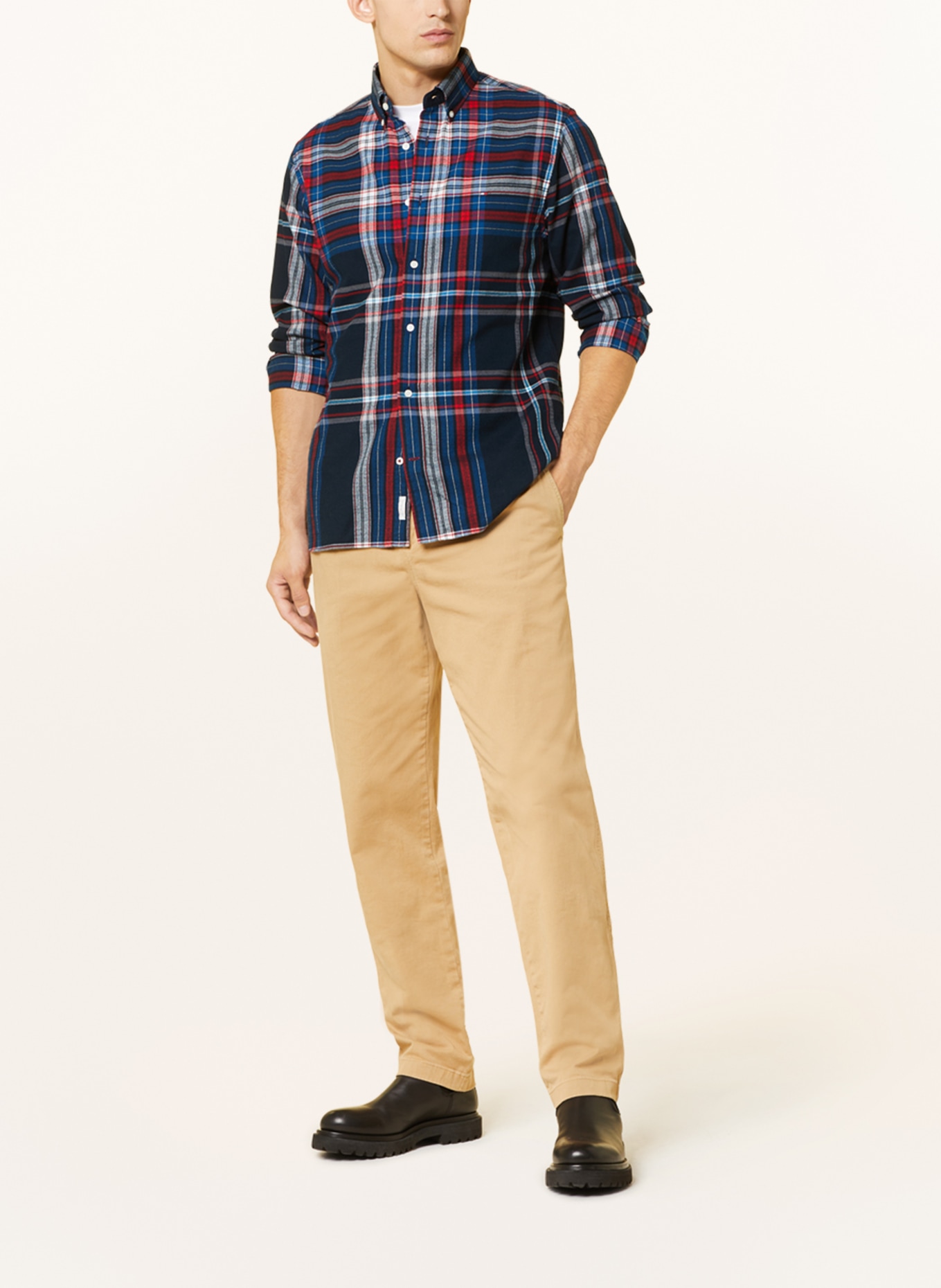 TOMMY HILFIGER Hemd Regular Fit, Farbe: DUNKELBLAU/ ROT/ HELLBLAU (Bild 2)