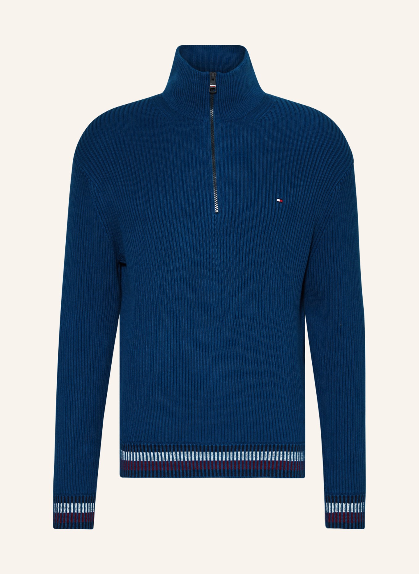 TOMMY HILFIGER Half-zip sweater, Color: BLUE (Image 1)