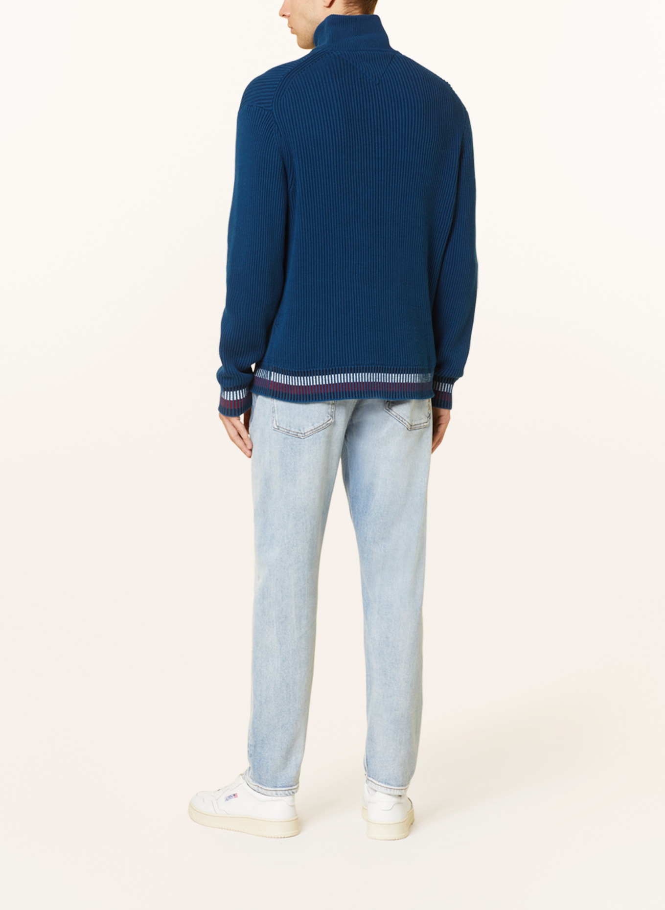 TOMMY HILFIGER Half-zip sweater, Color: BLUE (Image 3)