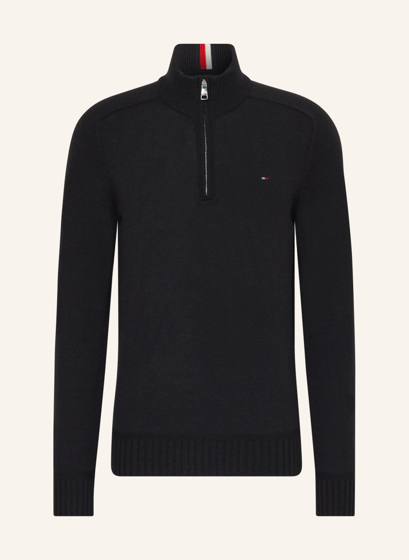 TOMMY HILFIGER Half-zip sweater, Color: BLACK (Image 1)