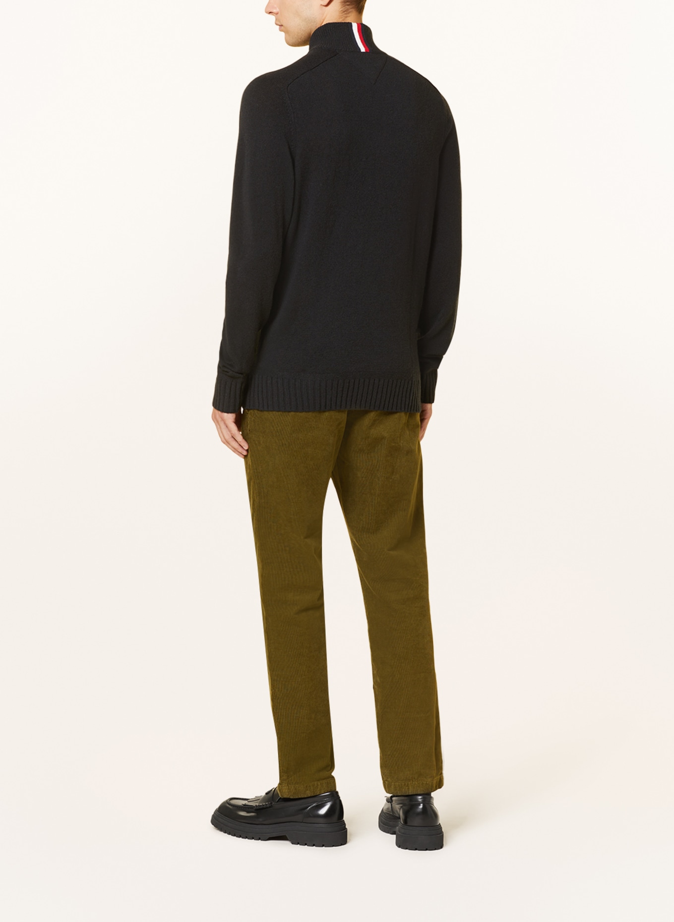 TOMMY HILFIGER Half-zip sweater, Color: BLACK (Image 3)
