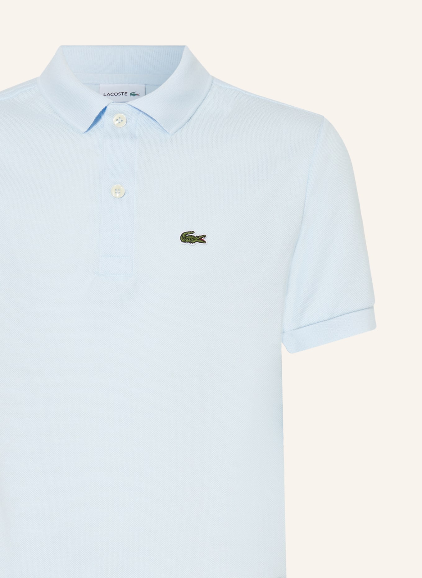 LACOSTE Piqué-Poloshirt, Farbe: HELLBLAU (Bild 3)