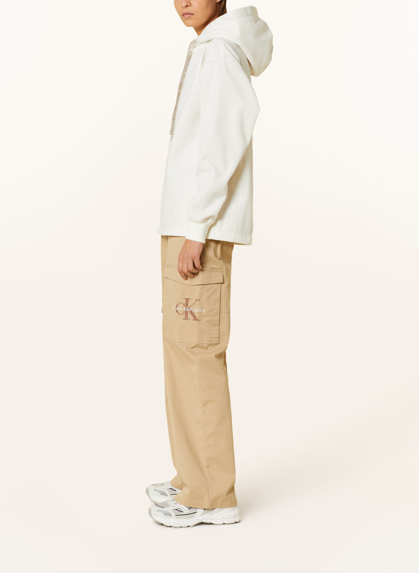 Calvin Klein Jeans Bluza z kapturem, Kolor: ECRU (Obrazek 4)