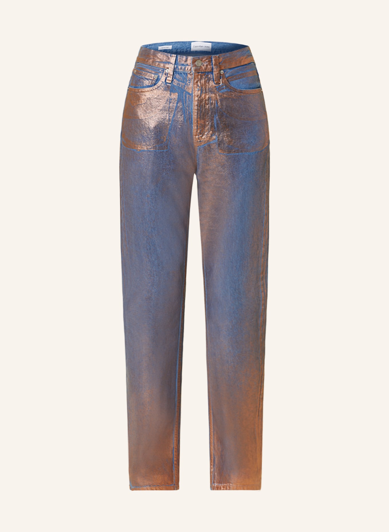 Calvin Klein Jeans Straight Jeans, Farbe: ROSÉGOLD/ HELLBLAU (Bild 1)