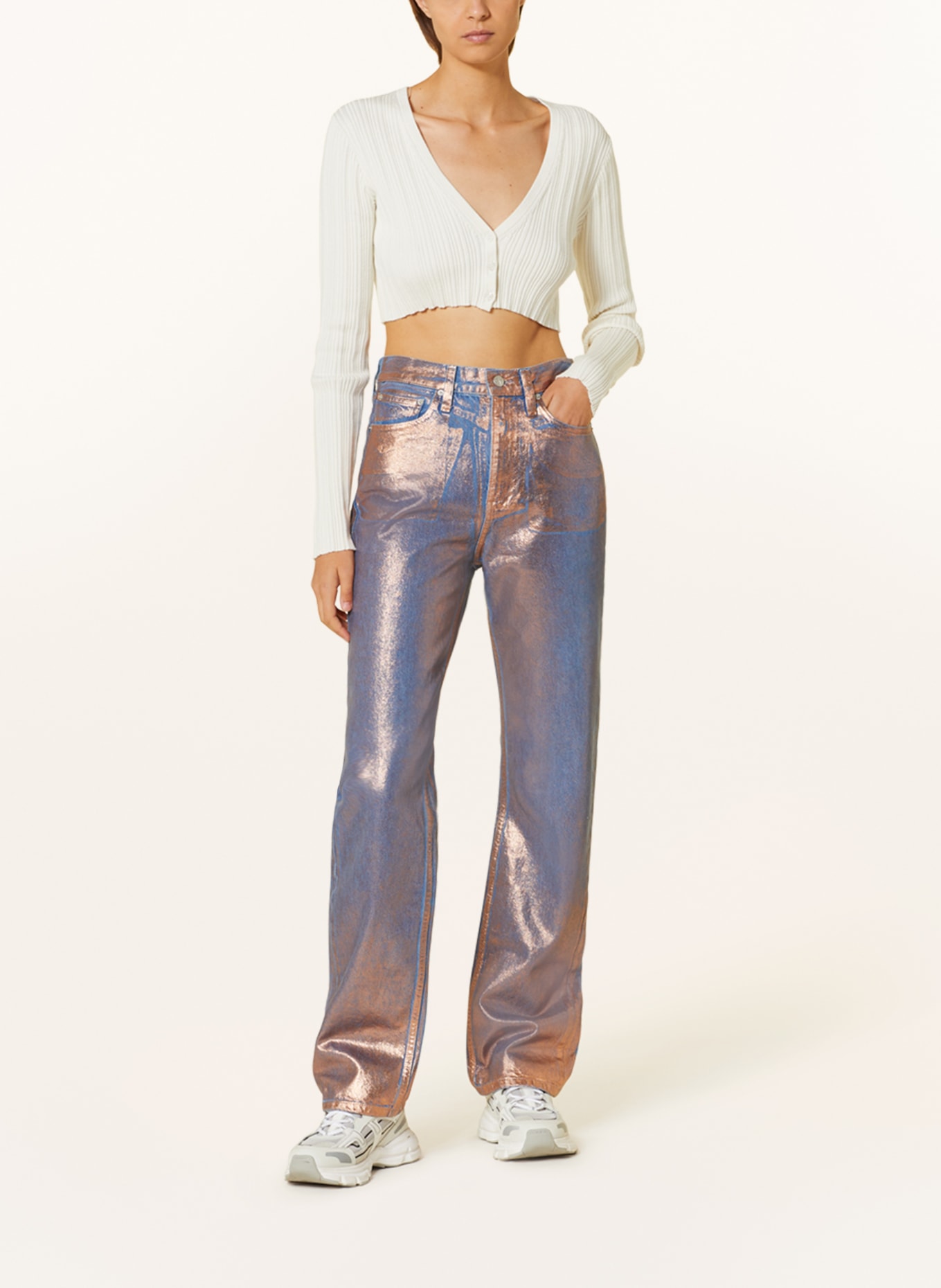 Calvin Klein Jeans Straight Jeans, Farbe: ROSÉGOLD/ HELLBLAU (Bild 2)