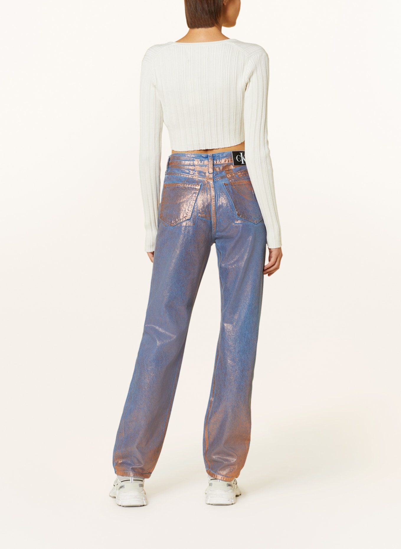 Calvin Klein Jeans Straight Jeans, Farbe: ROSÉGOLD/ HELLBLAU (Bild 3)